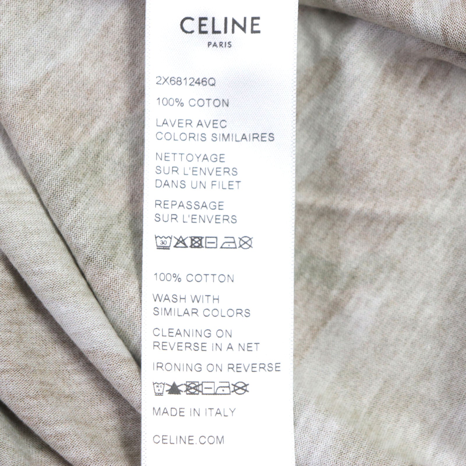 Celine XL Loose Logo T-shirt Brown