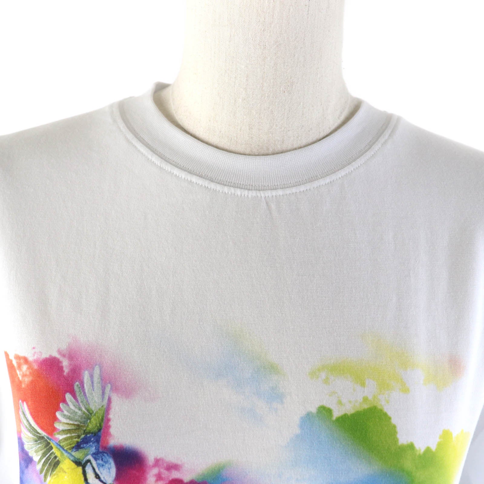 MSGM Rainbow Cat Print Crewneck T-Shirt XXS