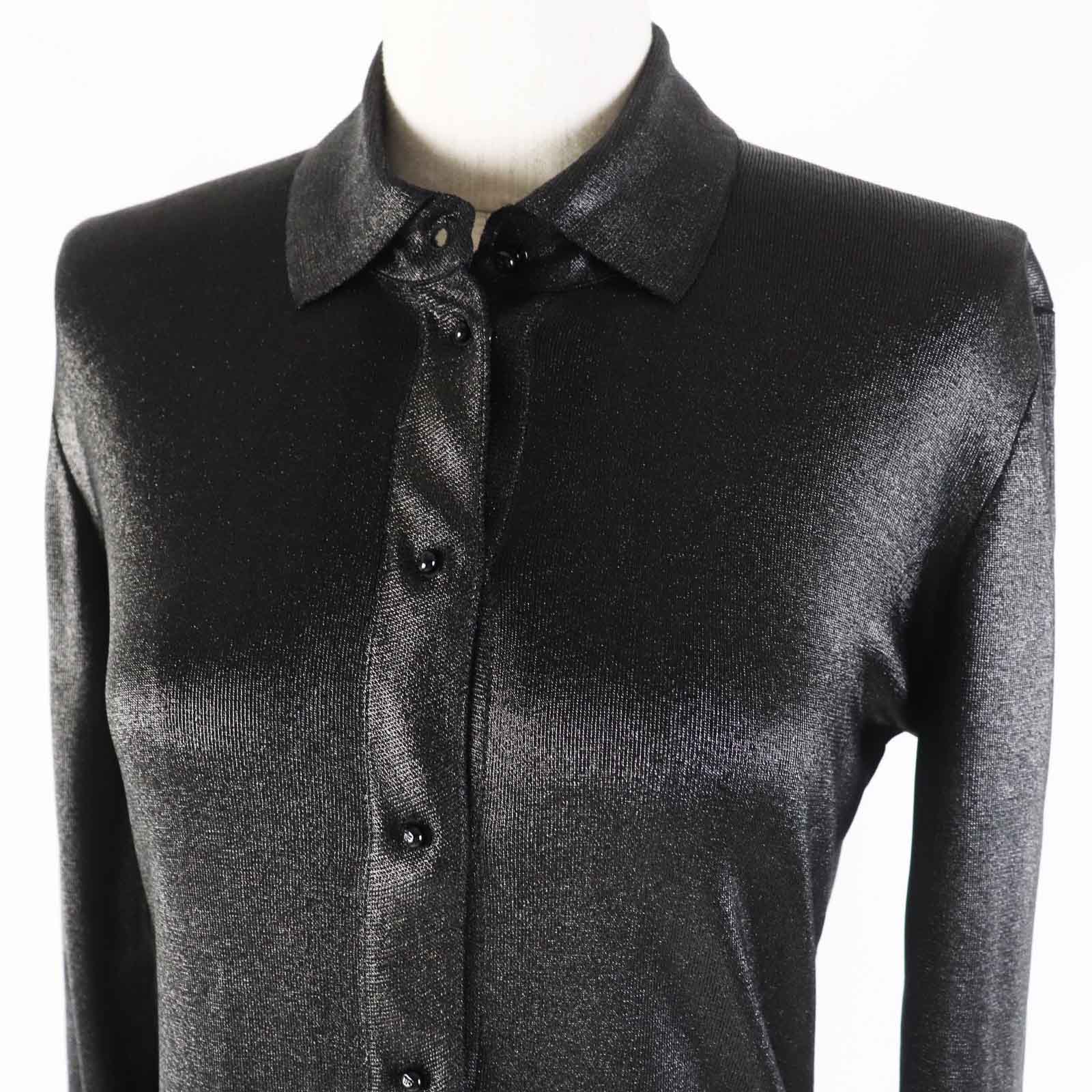 Tom Ford Rayon Long Sleeve Shirt Black XS