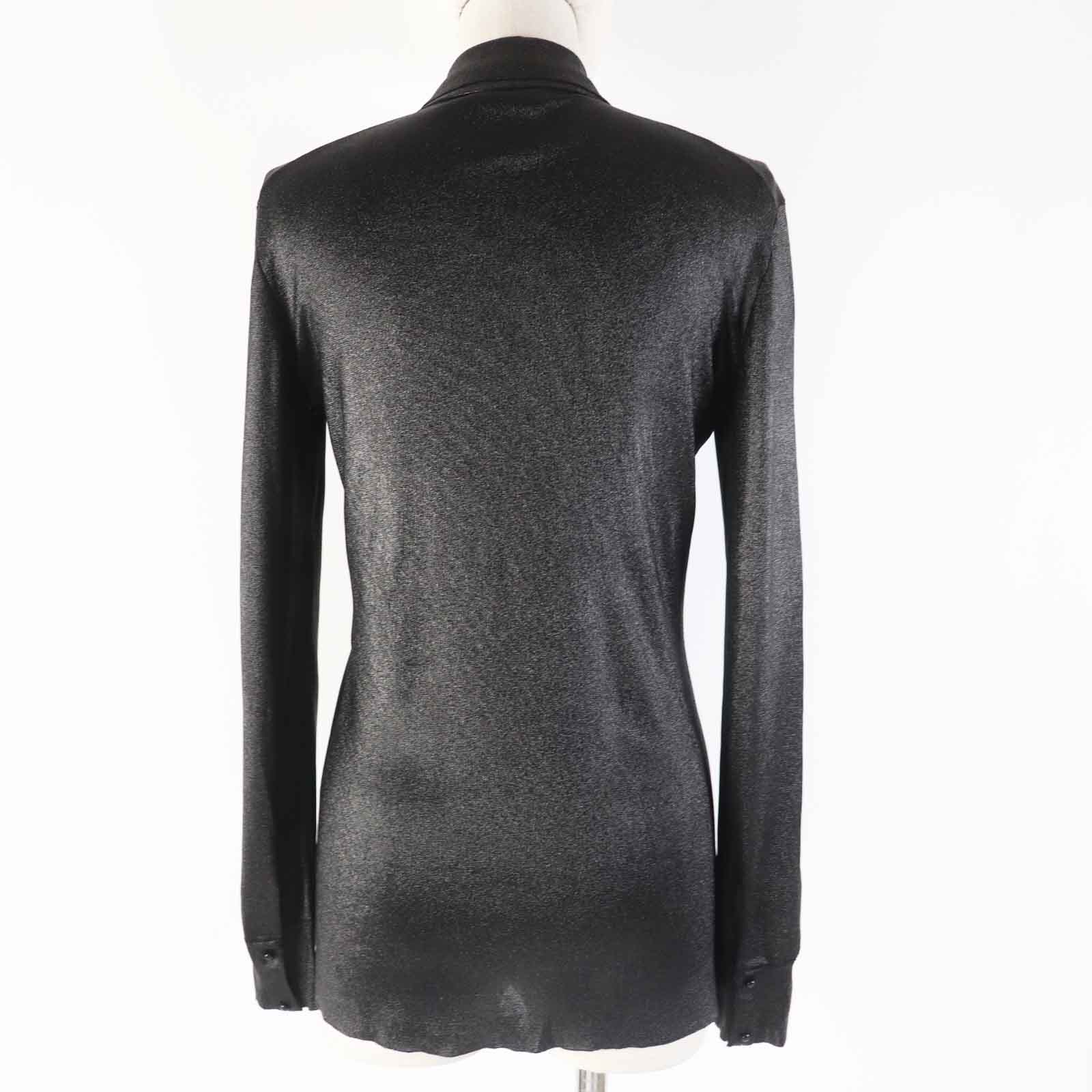 Tom Ford Rayon Long Sleeve Shirt Black XS