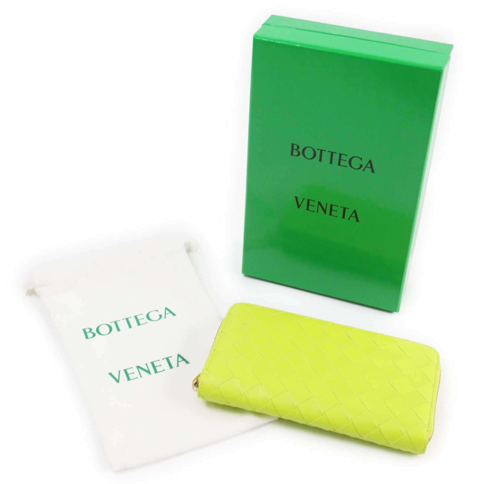 Bottega Veneta Leather Round Zip Wallet