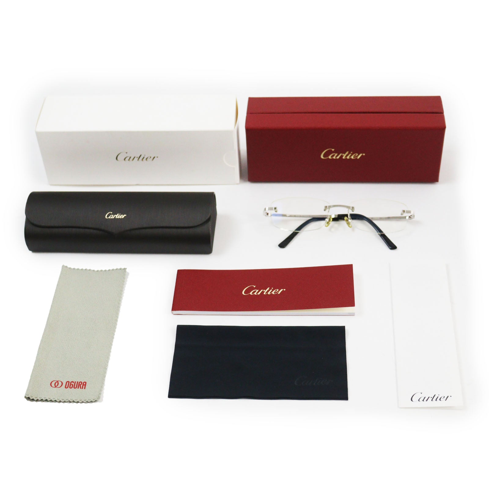 Cartier Titanium Rimless Glasses Eyewear