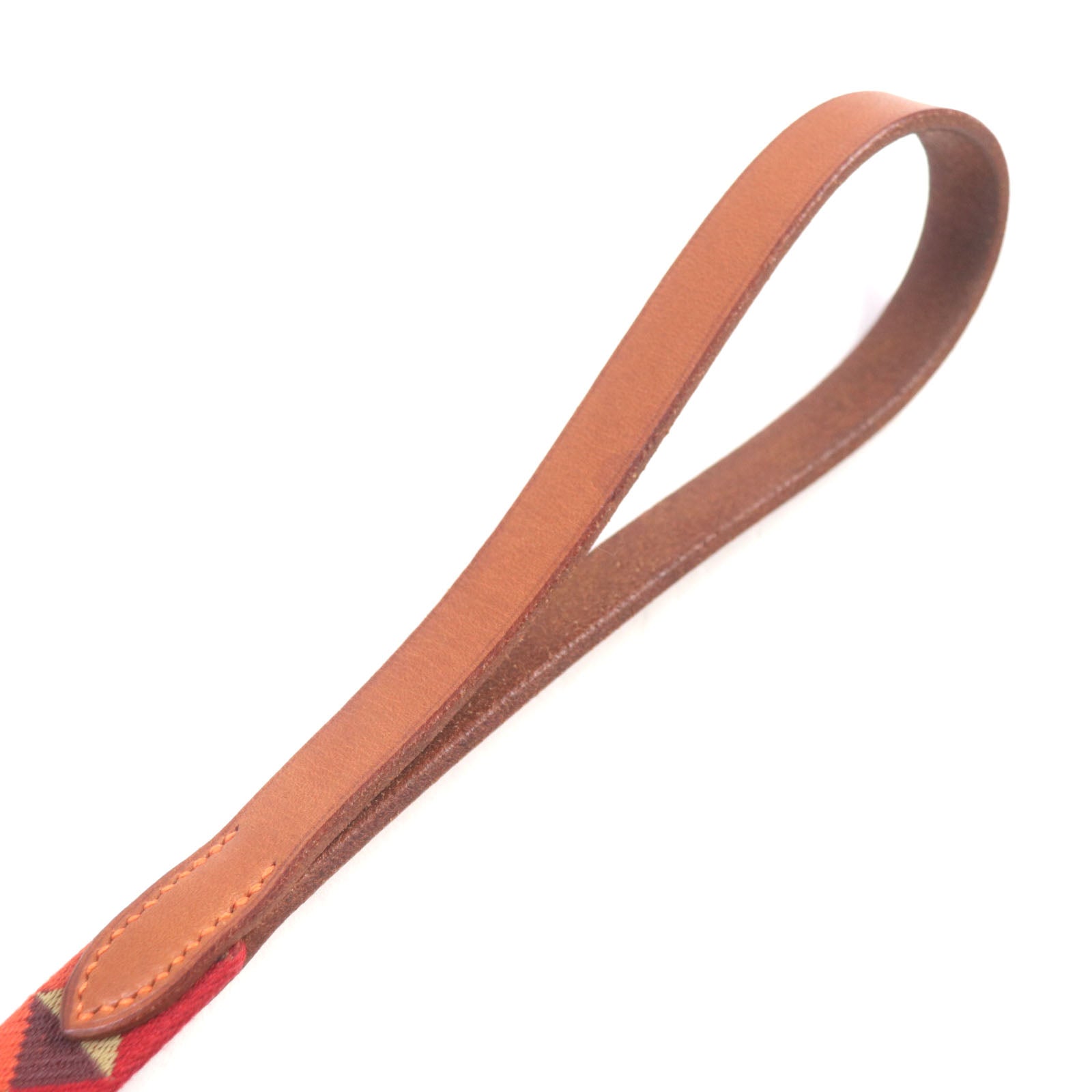 HERMES Nylon Polyester Leather Dog Lead Strap