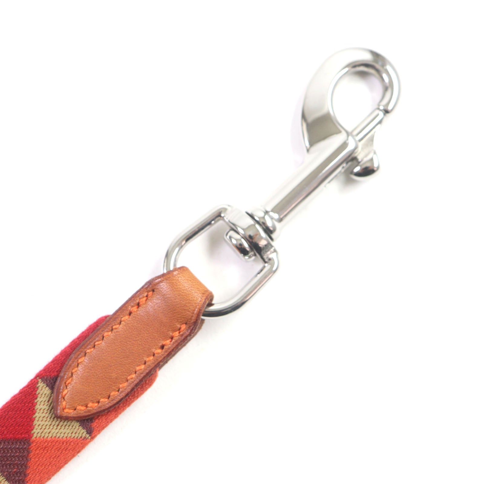 HERMES Nylon Polyester Leather Dog Lead Strap