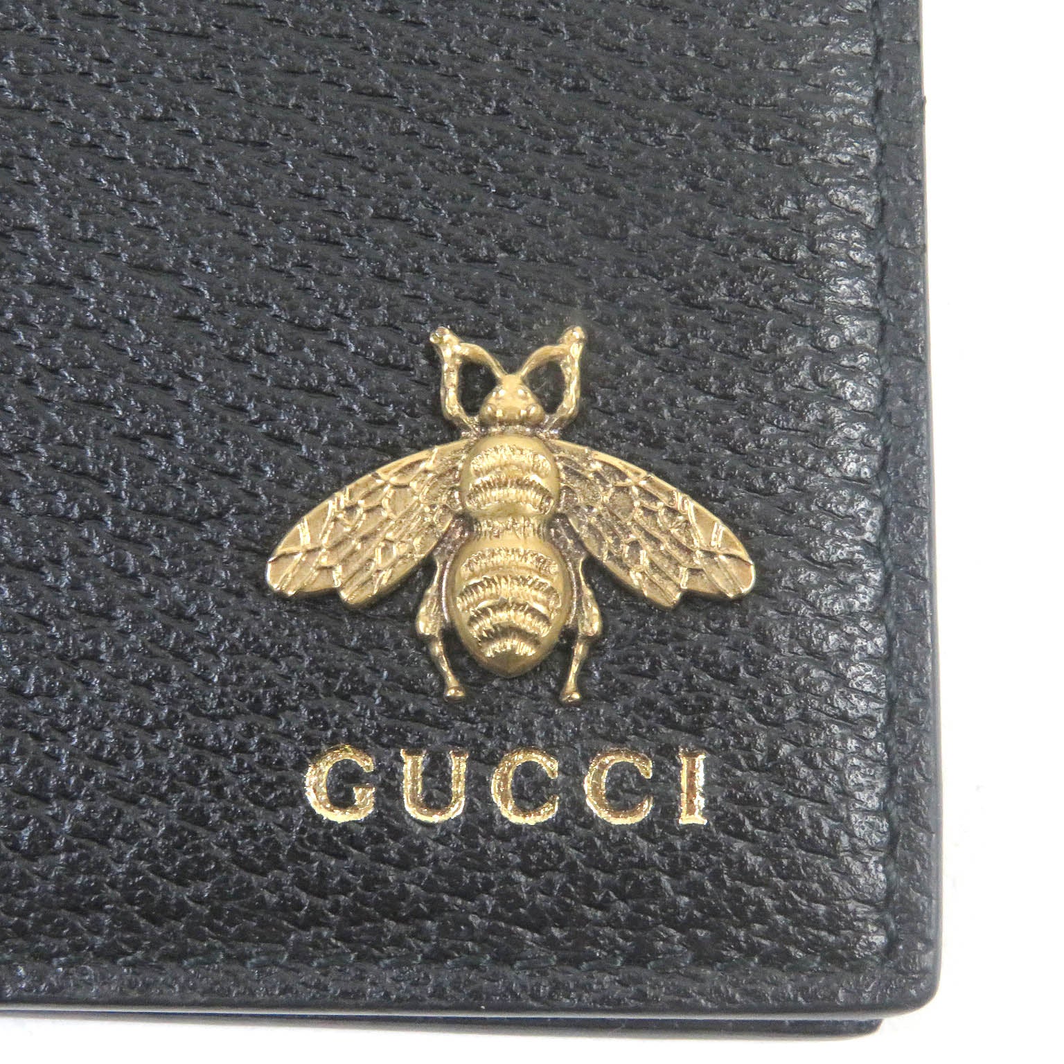 Gucci Animalie Bee Gold Bifold Wallet