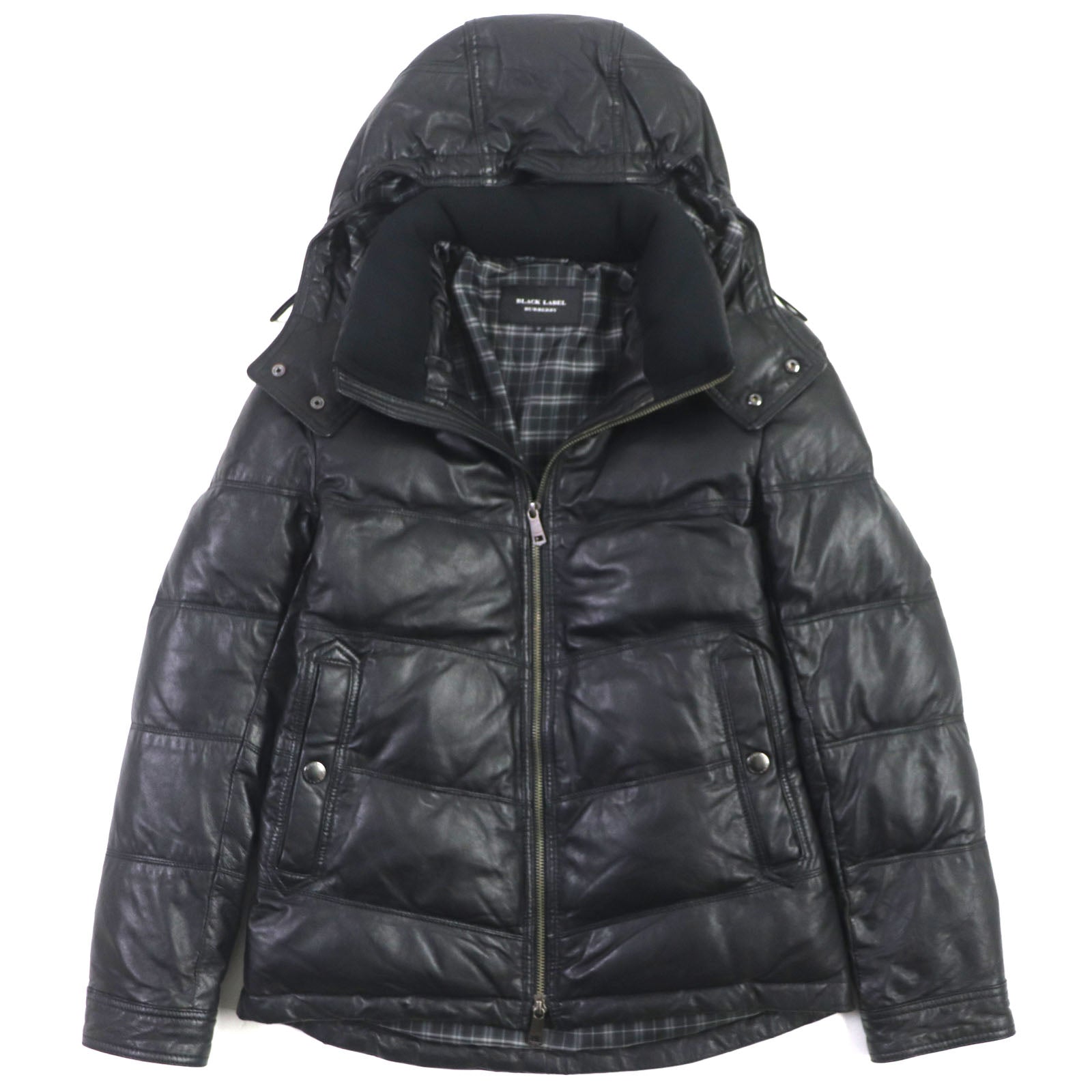 Burberry Sheep Leather Down Jacket Black M