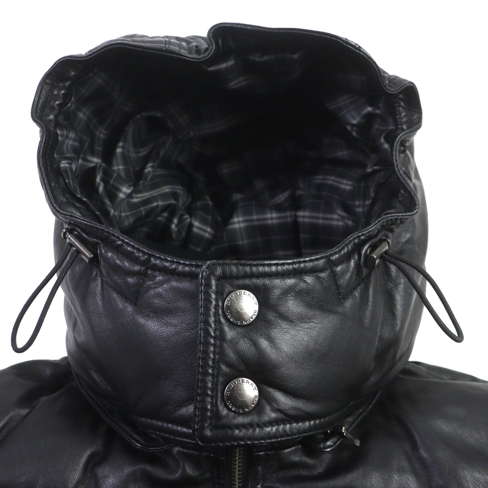 Burberry Sheep Leather Down Jacket Black M