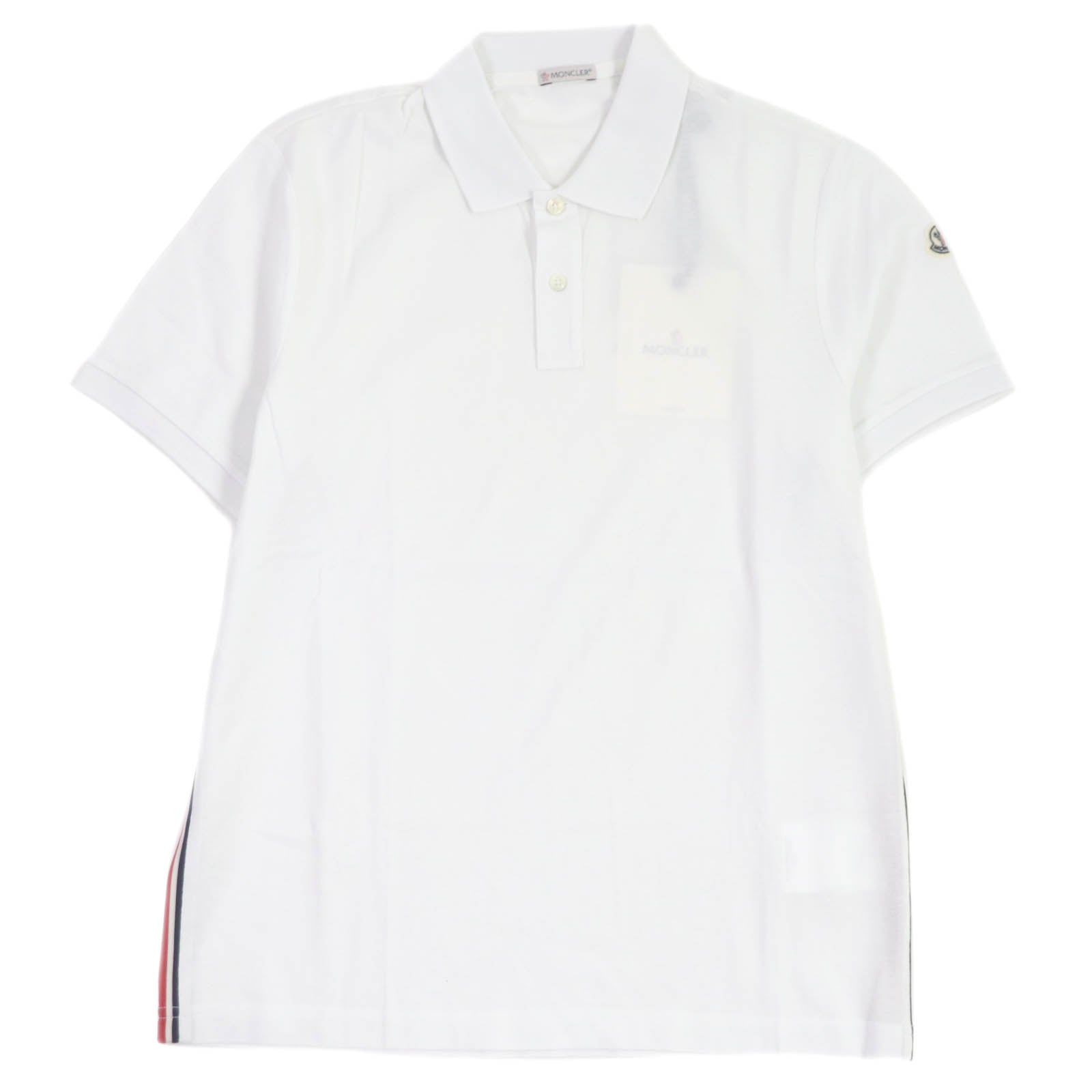 Moncler Cotton Polo Shirt White M