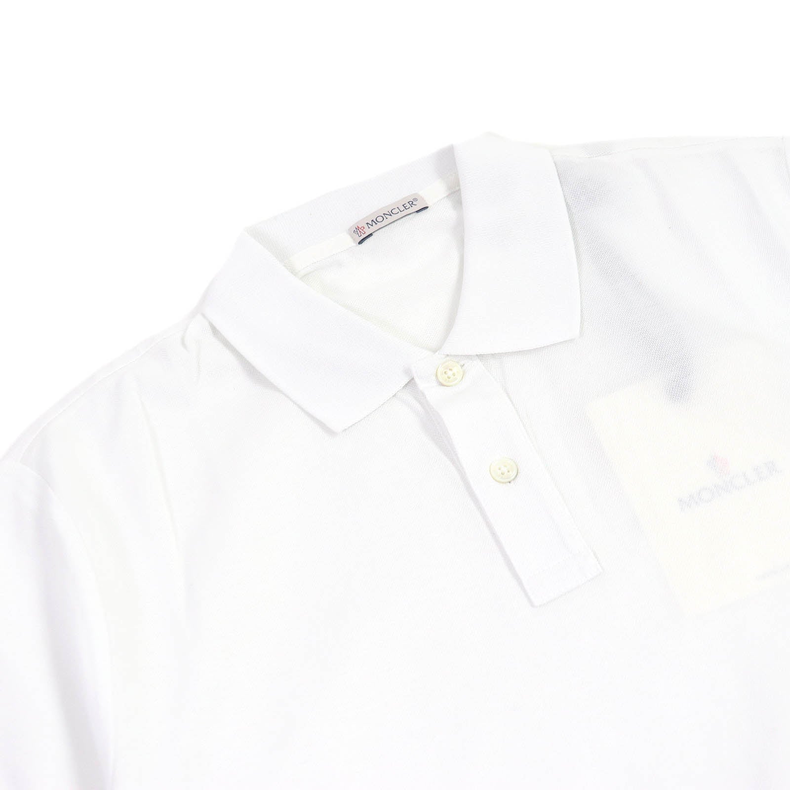 Moncler Cotton Polo Shirt White M