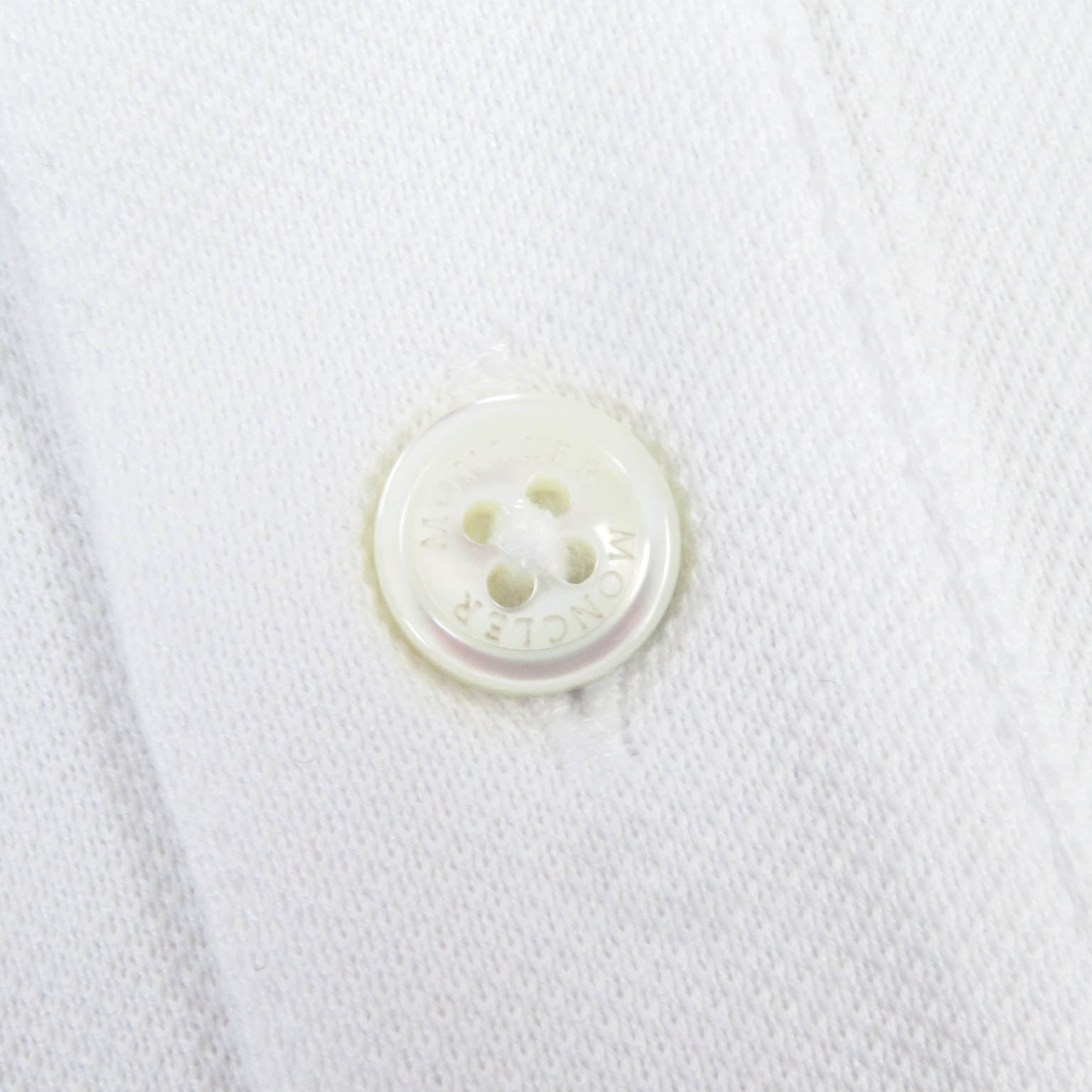 Moncler Cotton Polo Shirt White M