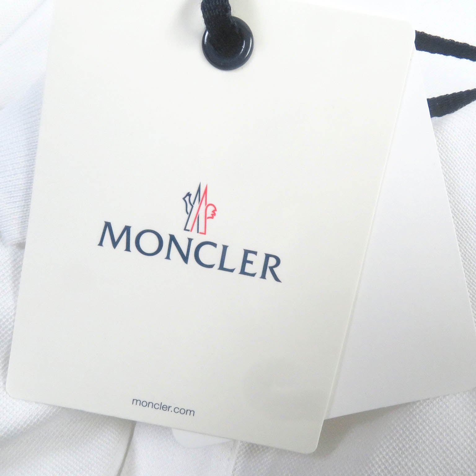 Moncler Cotton Polo Shirt White M