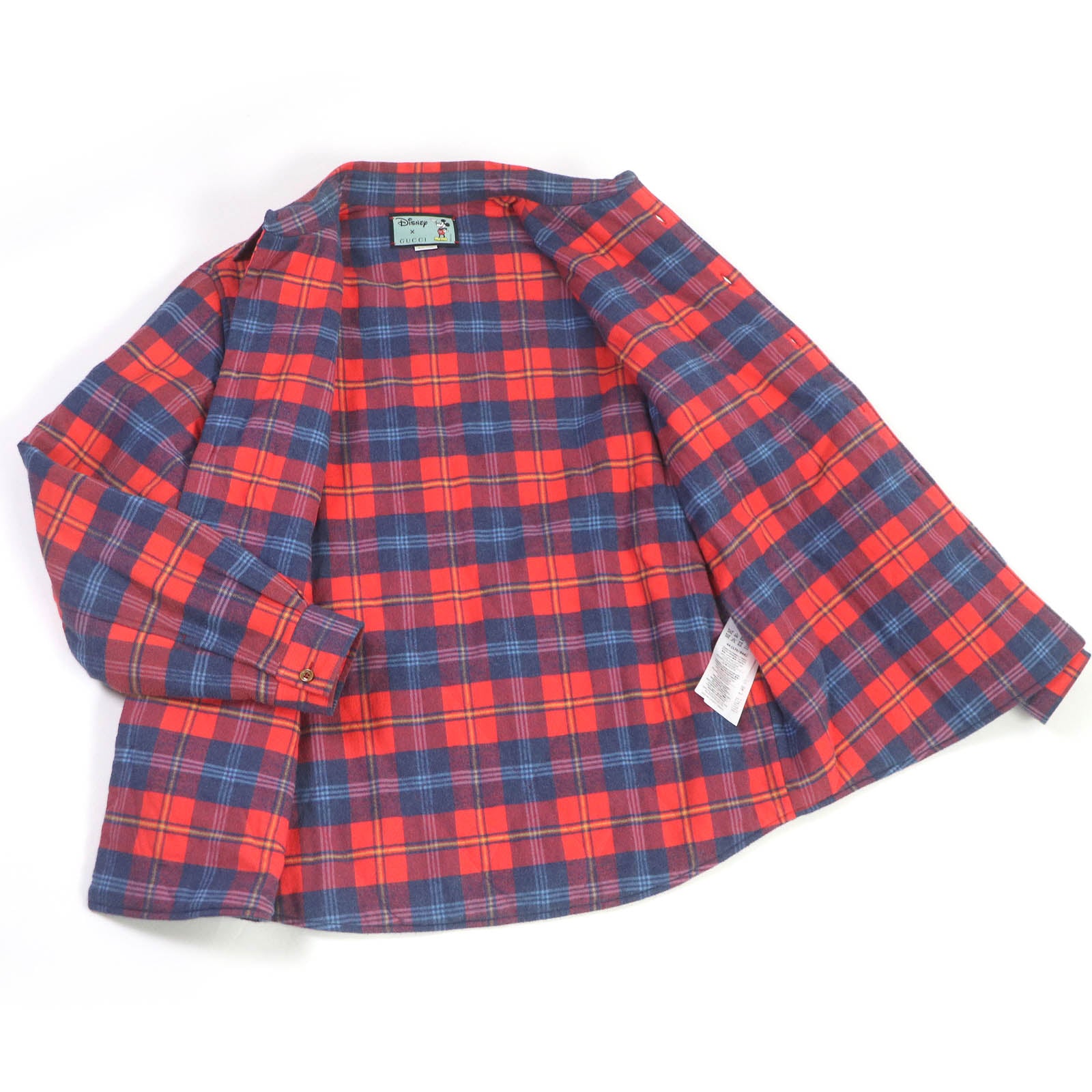 GUCCI Disney Mickey Check Flannel Shirt Jacket