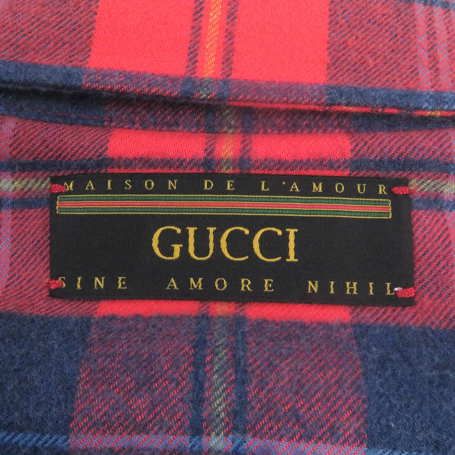 GUCCI Disney Mickey Check Flannel Shirt Jacket