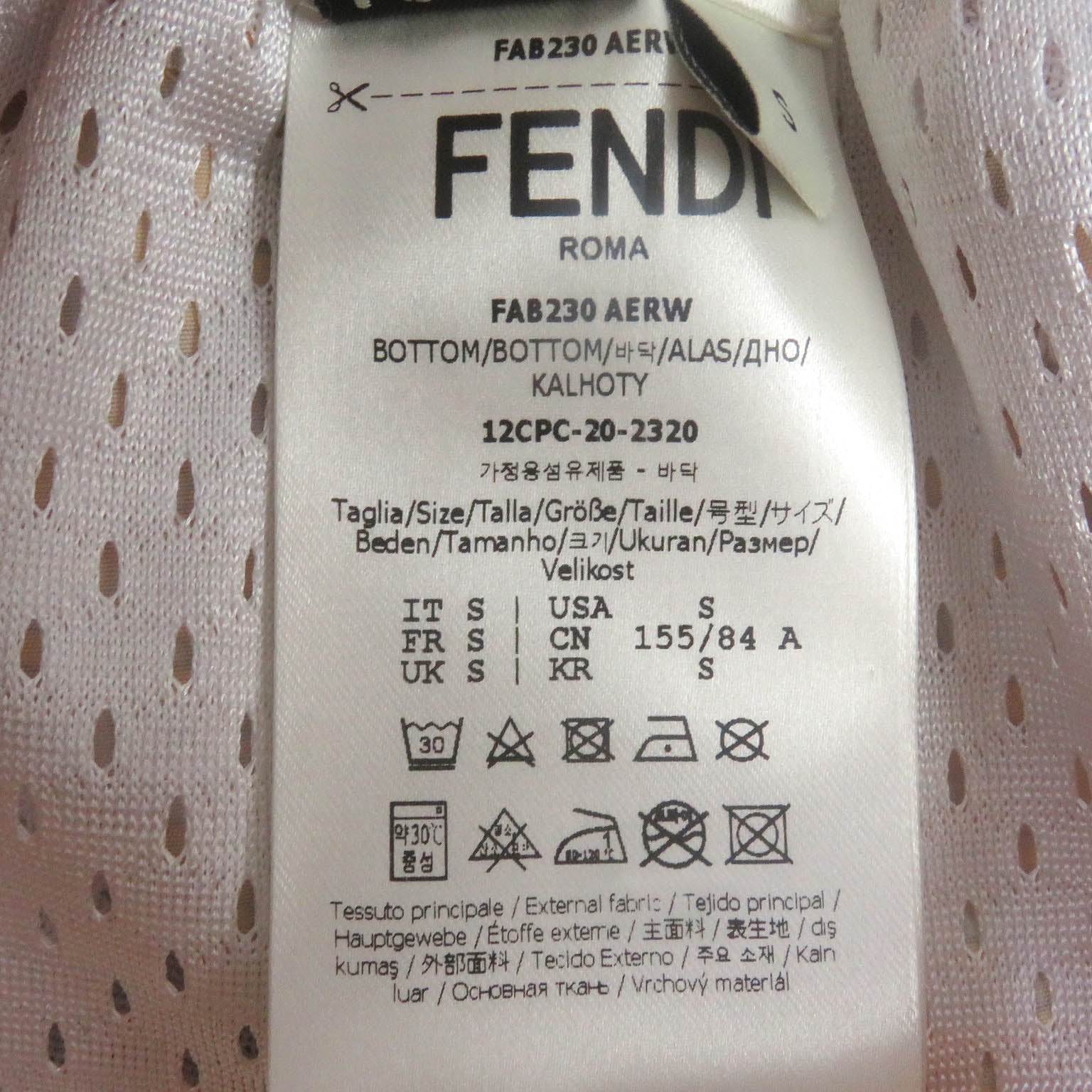 Fendi FF Logo Print Swim Shorts Orange S