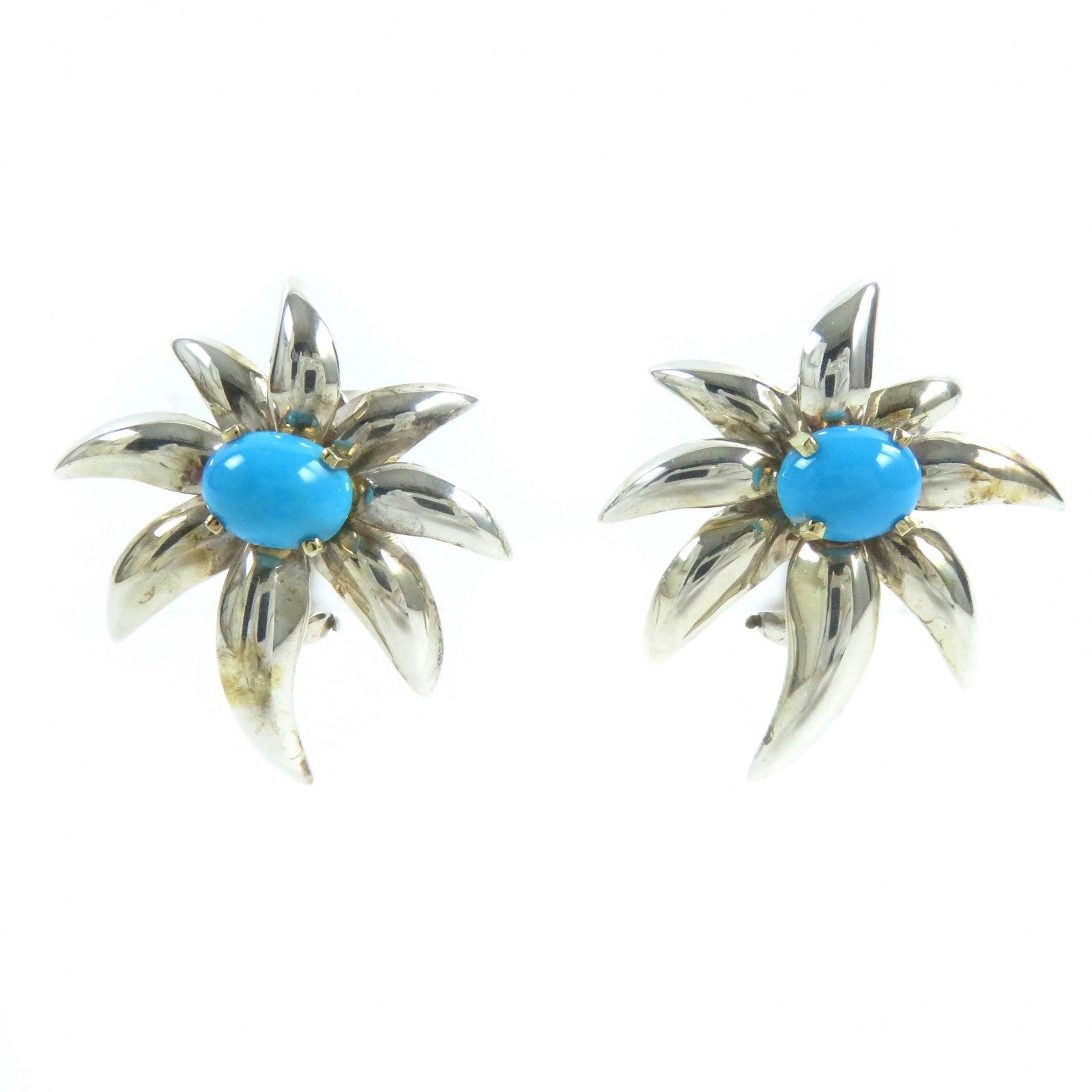 Tiffany & Co. Fireworks Combi Earring Silver Turquoise