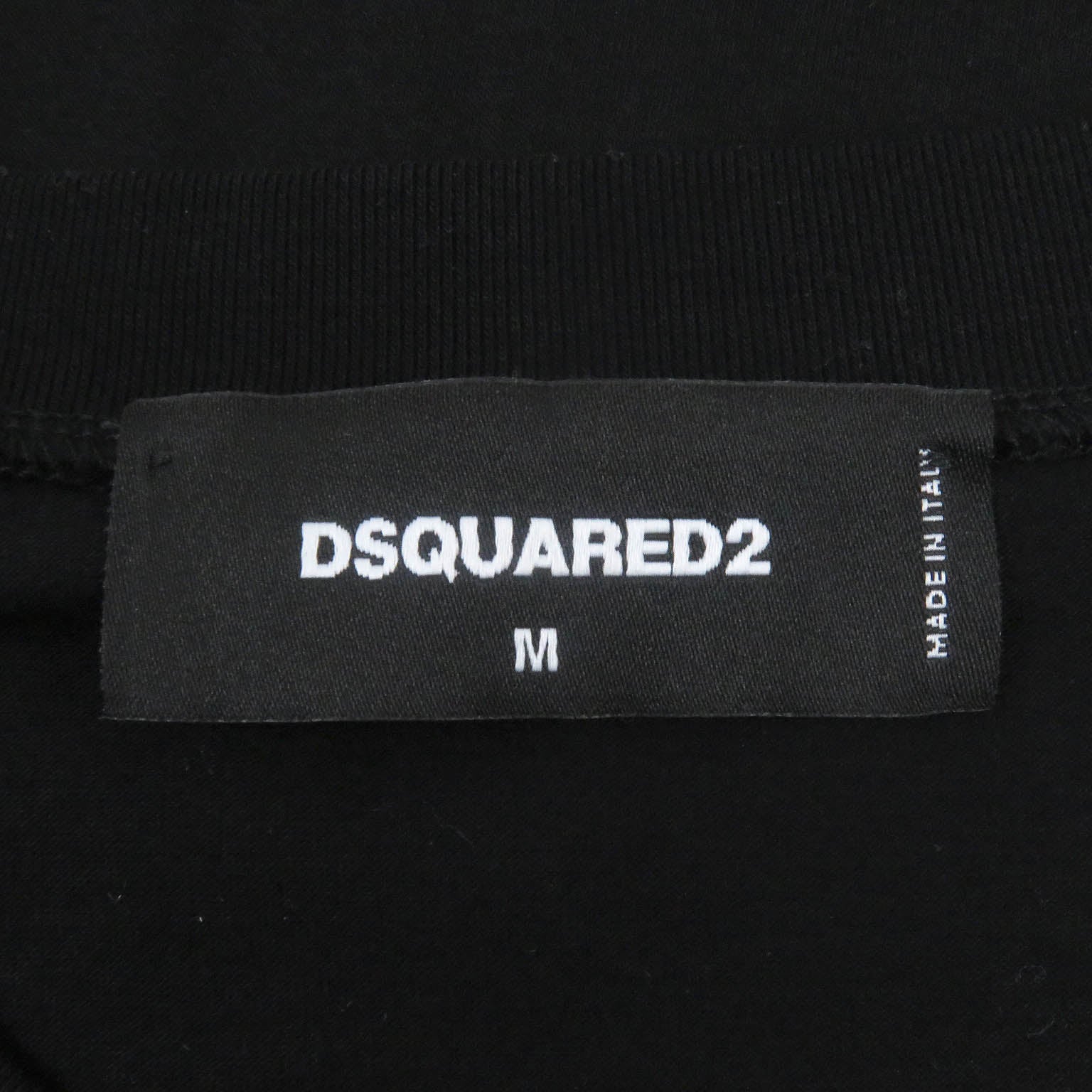 DSQUARED2 Cotton Logo Patch Faux Leather Oversized T-Shirt