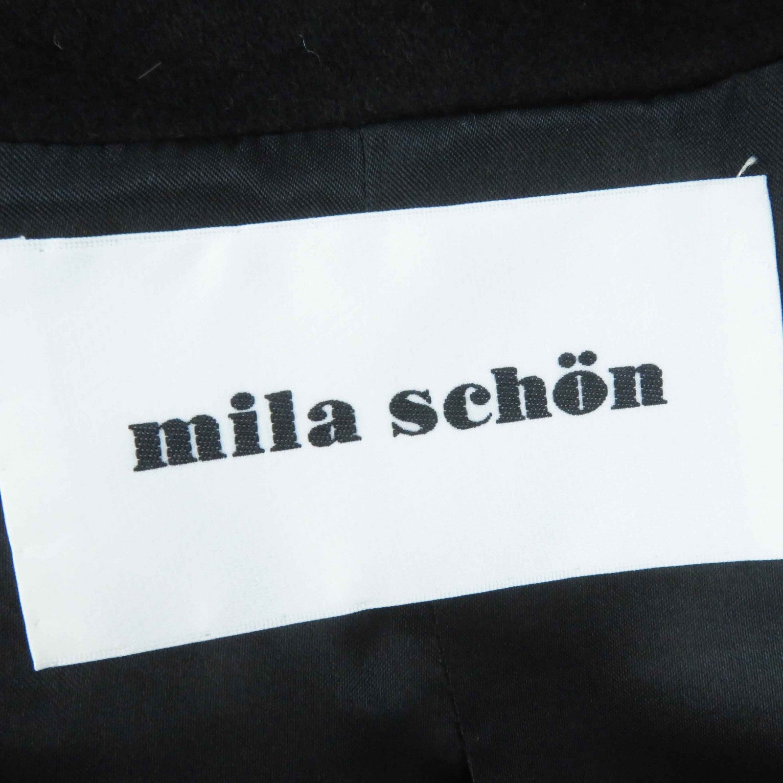 Mila Schon Cashmere Sable Fur Coat Black M