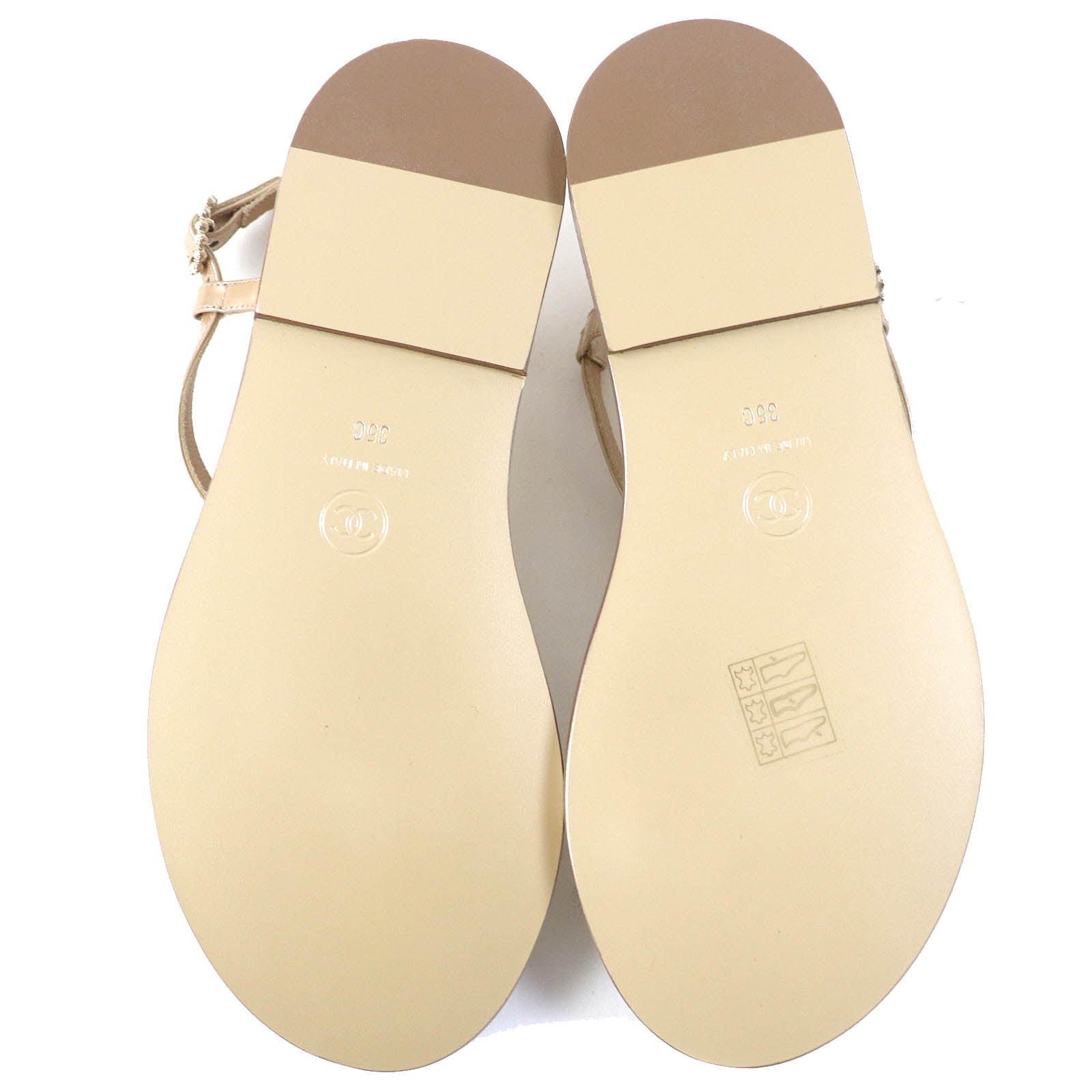 Chanel Faux Pearl COCO Mark Thong Sandals