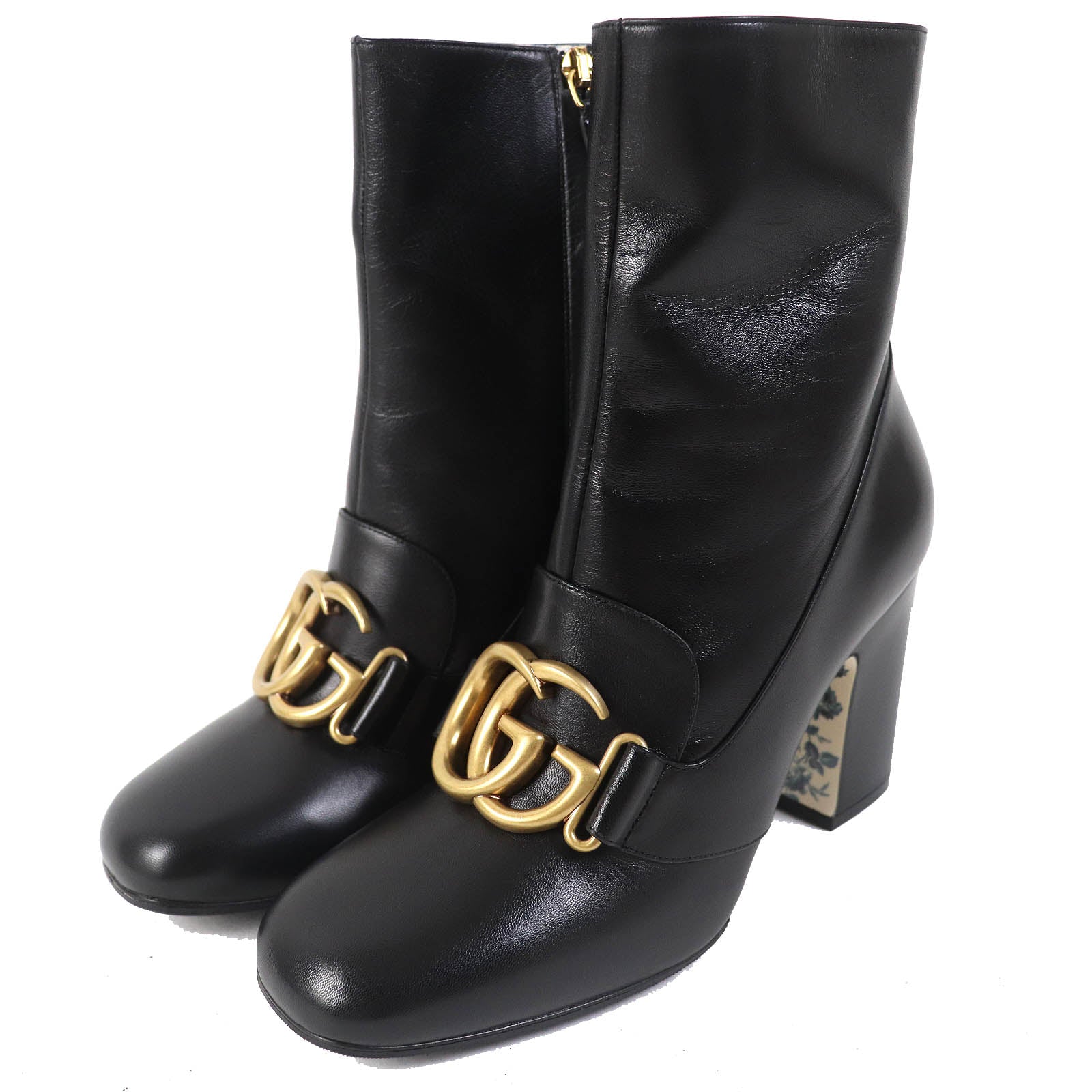 Gucci GG Marmont Leather Ankle Boots 36.5