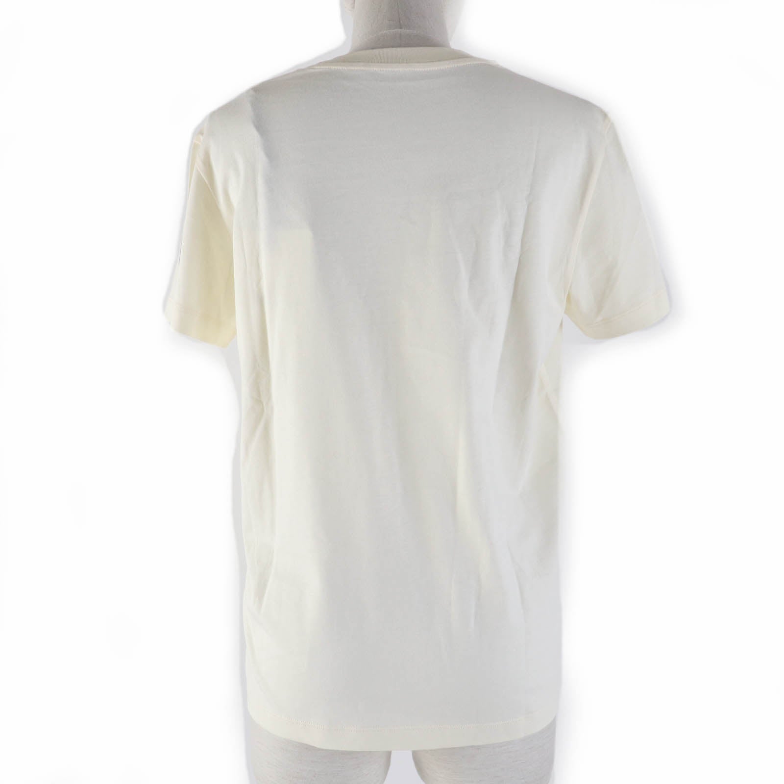 Moncler Cotton Logo Patch T-shirt Ivory S