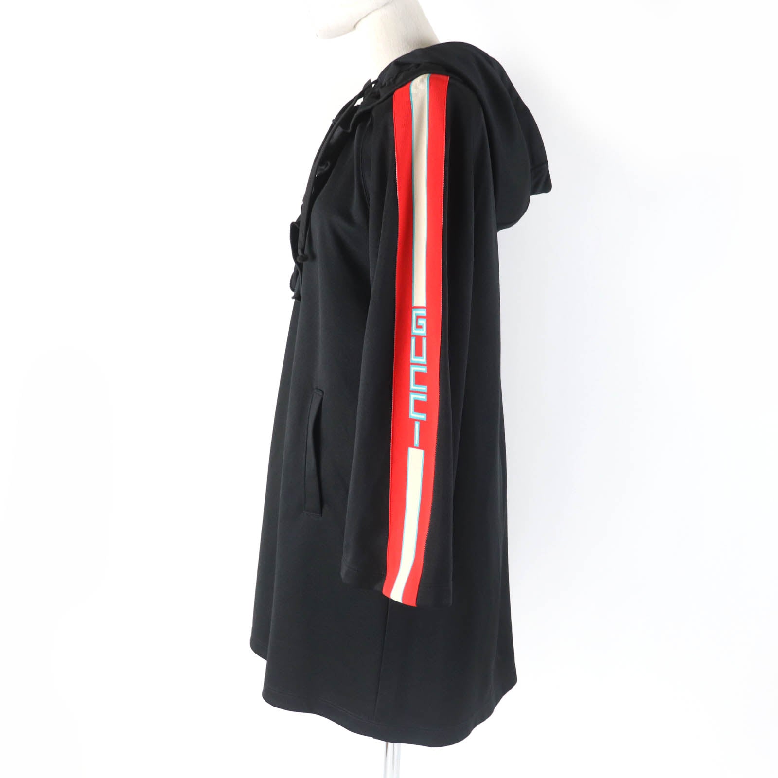 Gucci Armline Logo Hooded Dress XS