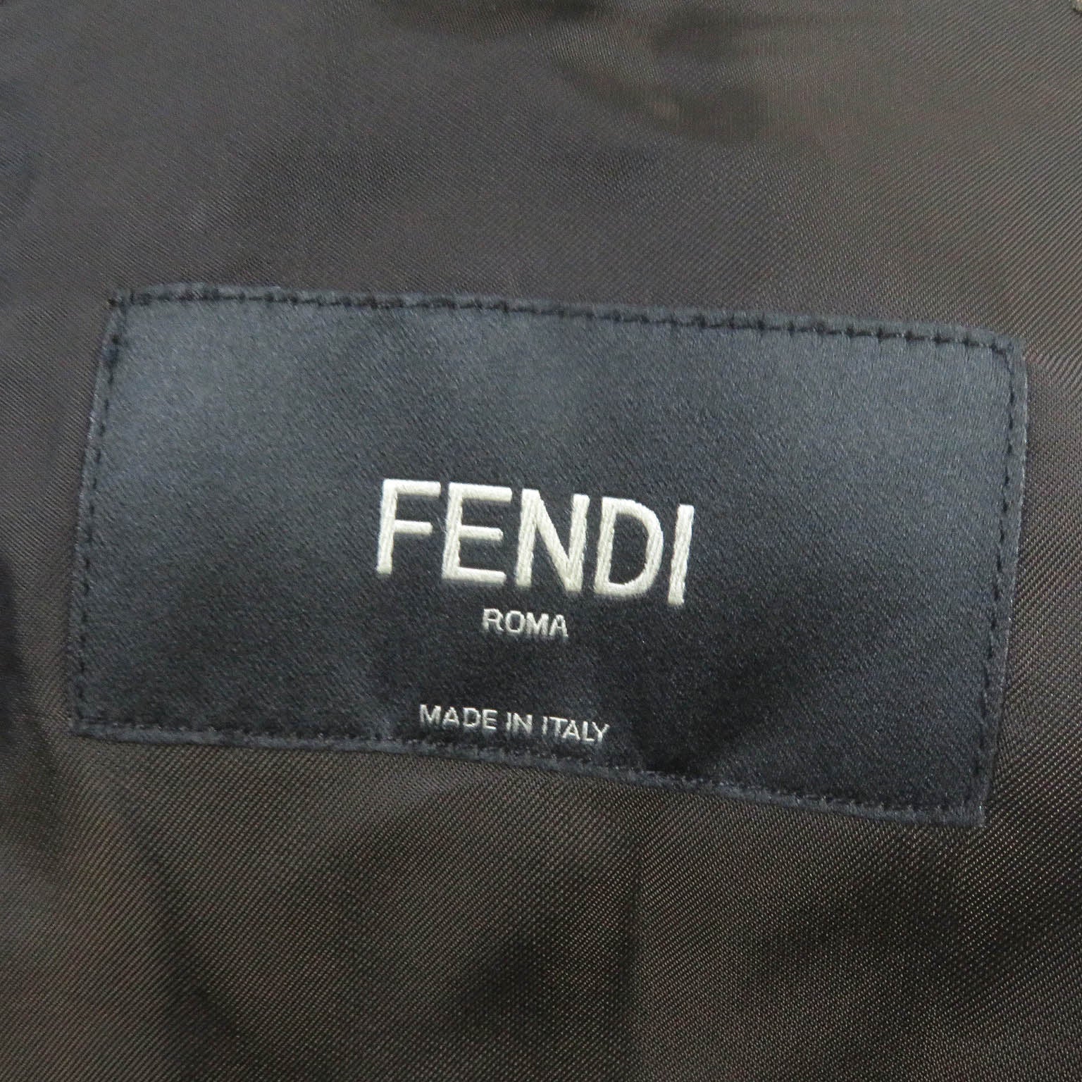 Fendi FF Logo Zucca Print Suit Brown 44