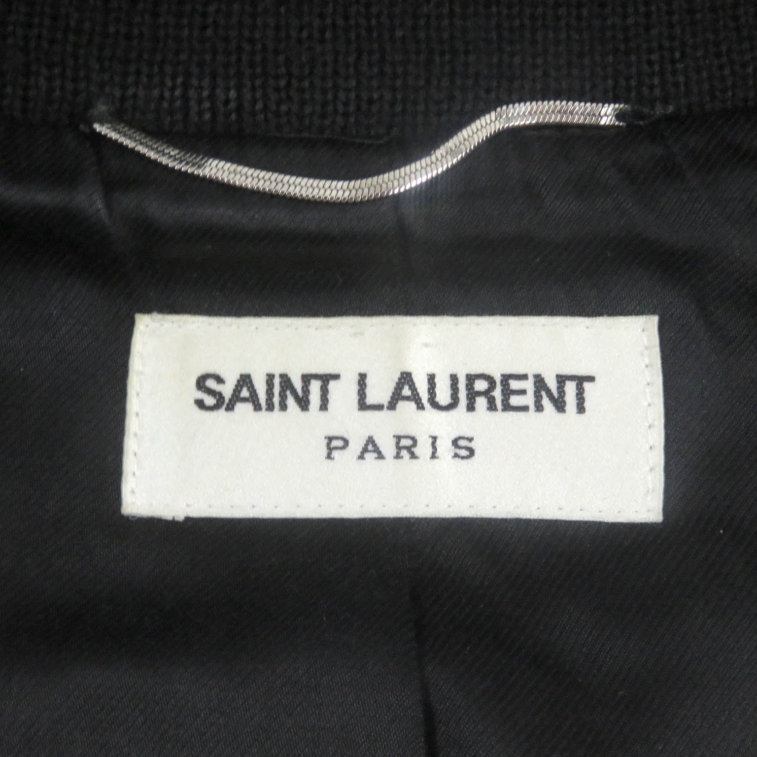 Saint Laurent Wool Nylon Teddy Jacket Black 44