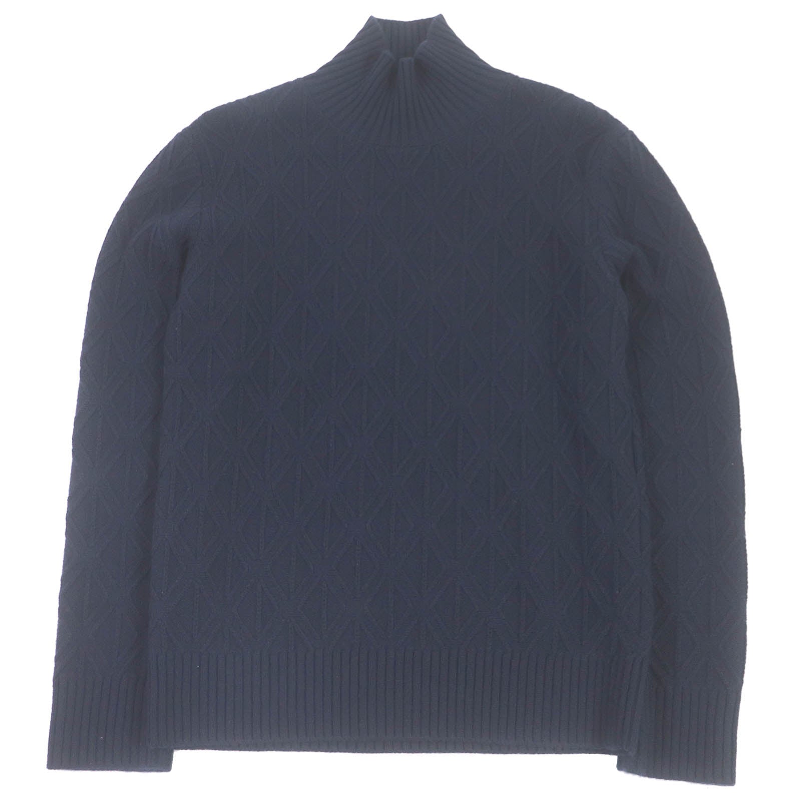 Dior Wool Cashmere High Neck Sweater Navy XS