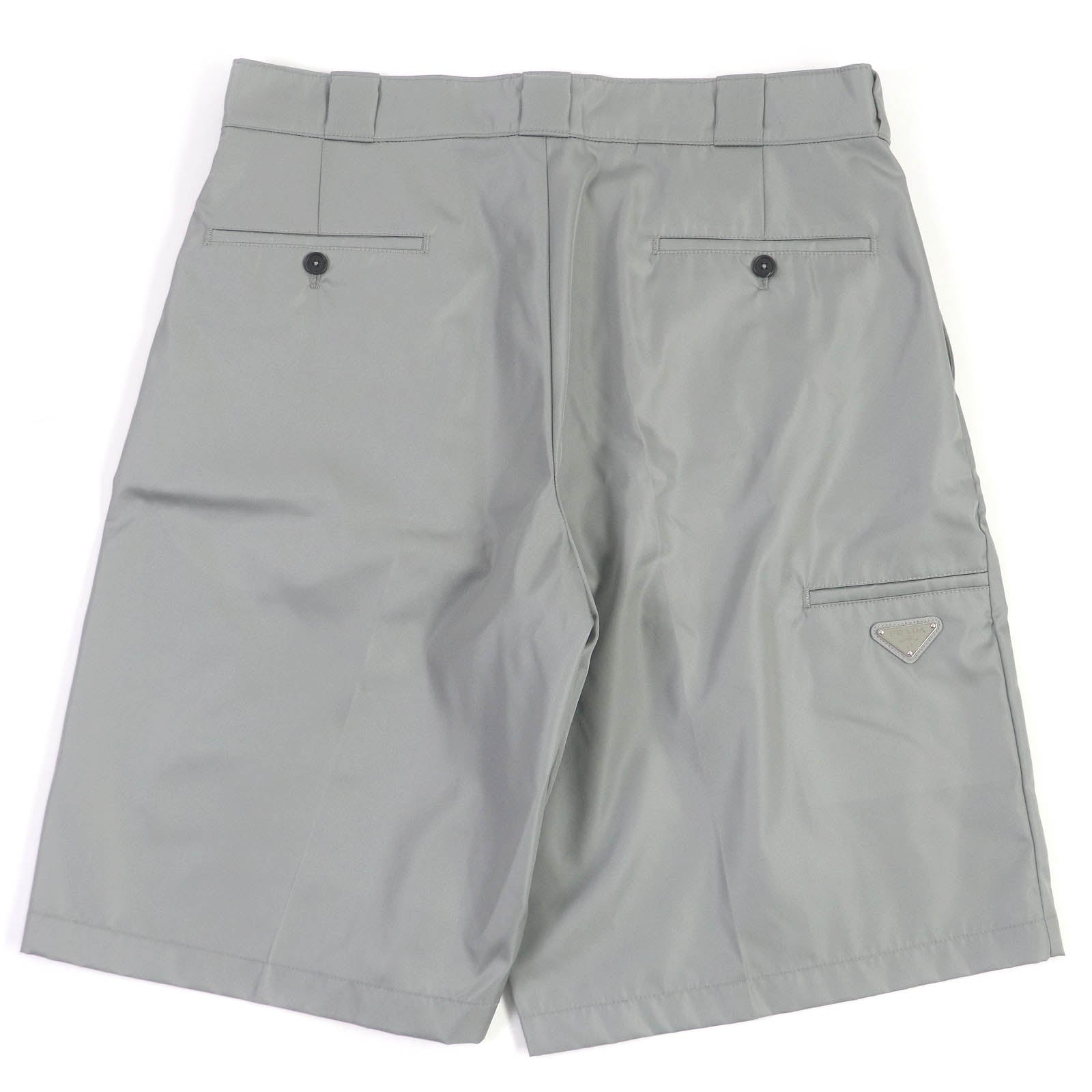 Prada Recycled Nylon Triangle Logo Bermuda Shorts