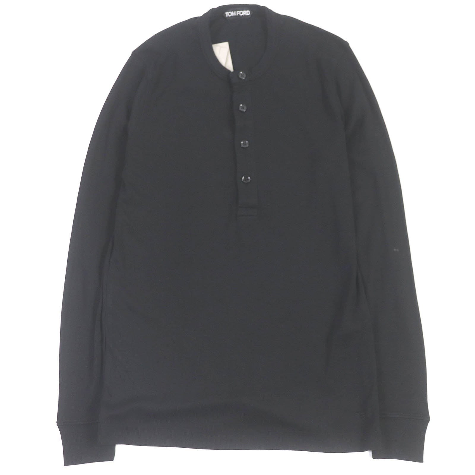 Tom Ford TF Logo Henley Long Sleeve T-Shirt