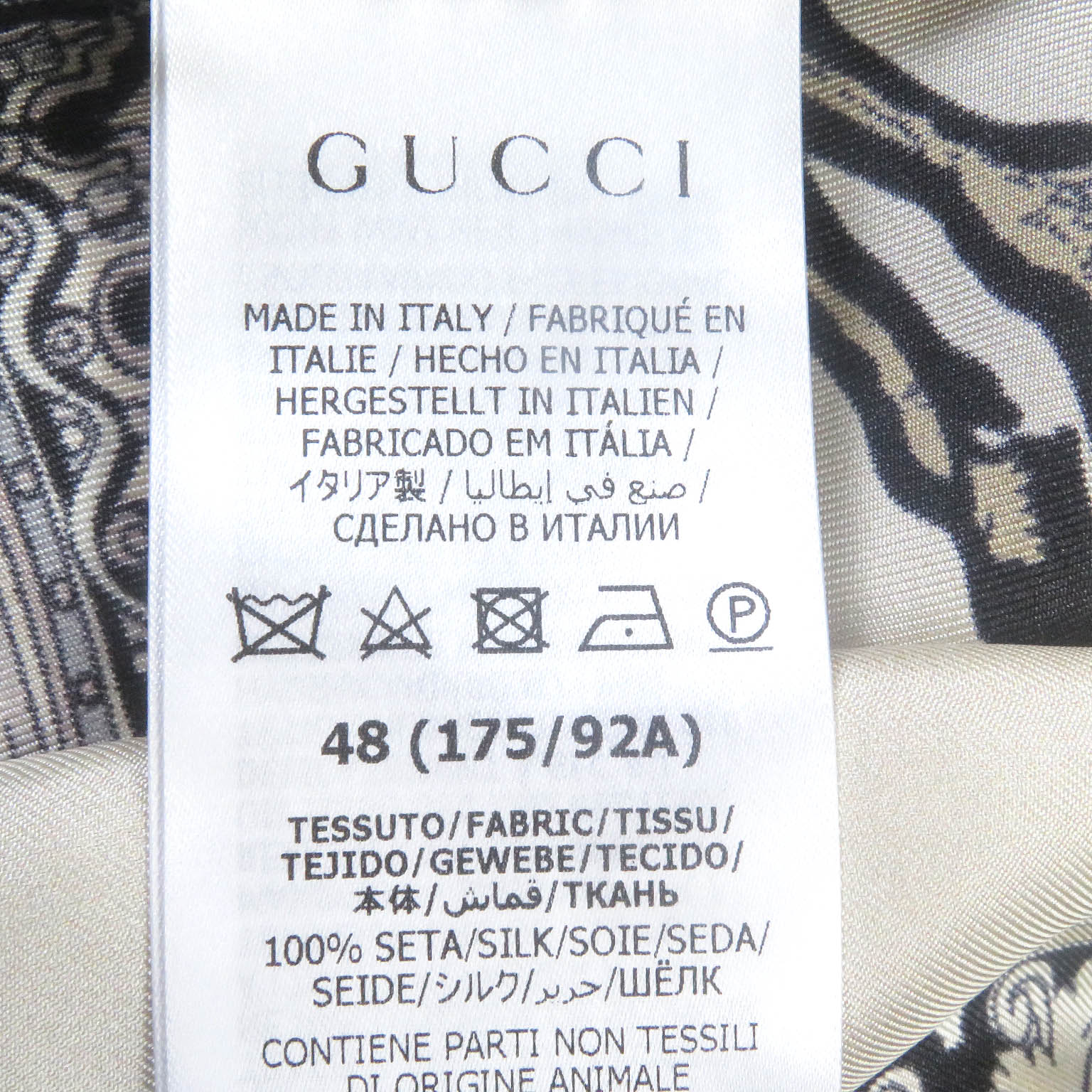 Gucci Silk Roi Soleil Print Bowling Shirt