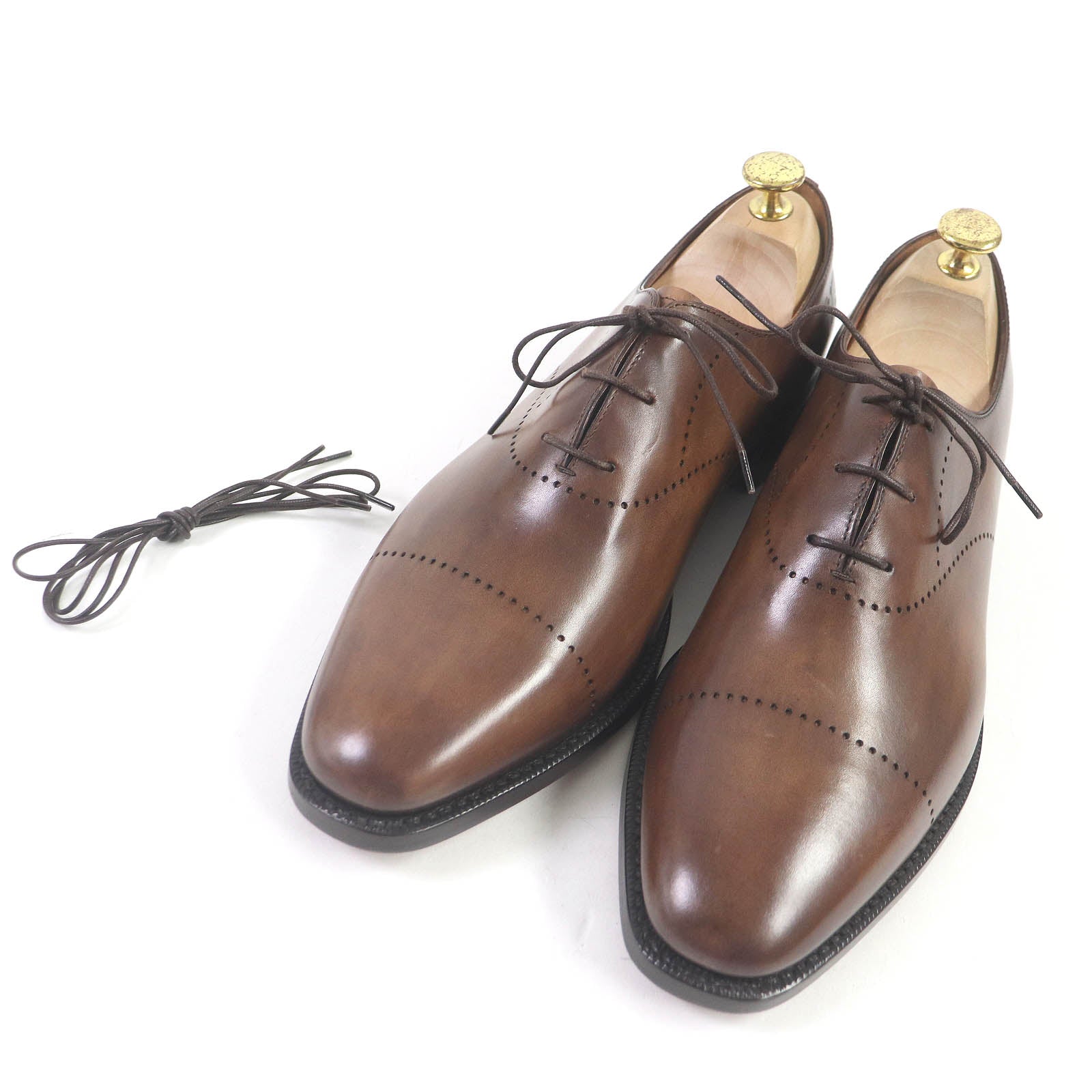 Berluti Calligraphy Scritto Leather Dress Shoes Brown