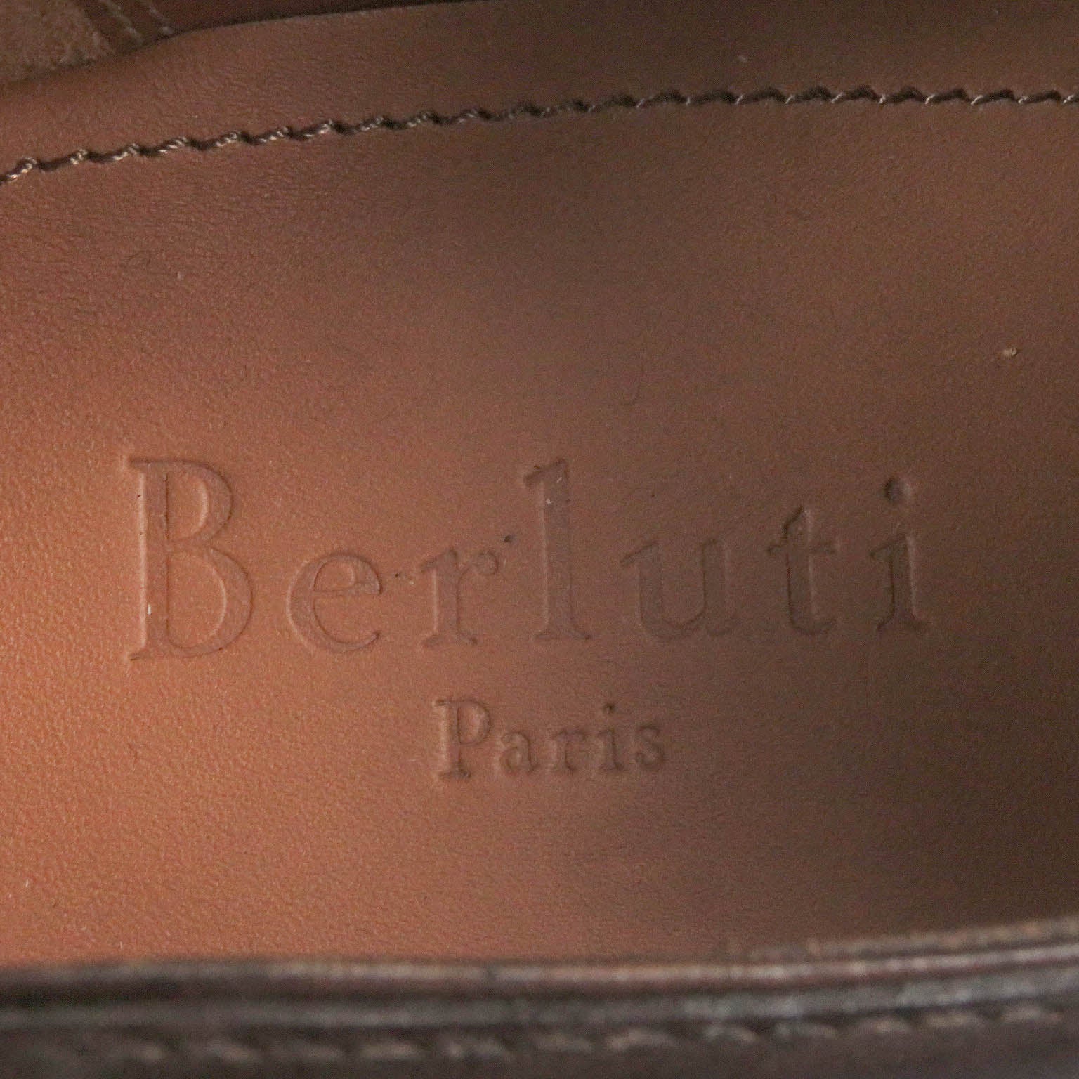 Berluti Calligraphy Scritto Leather Dress Shoes Brown