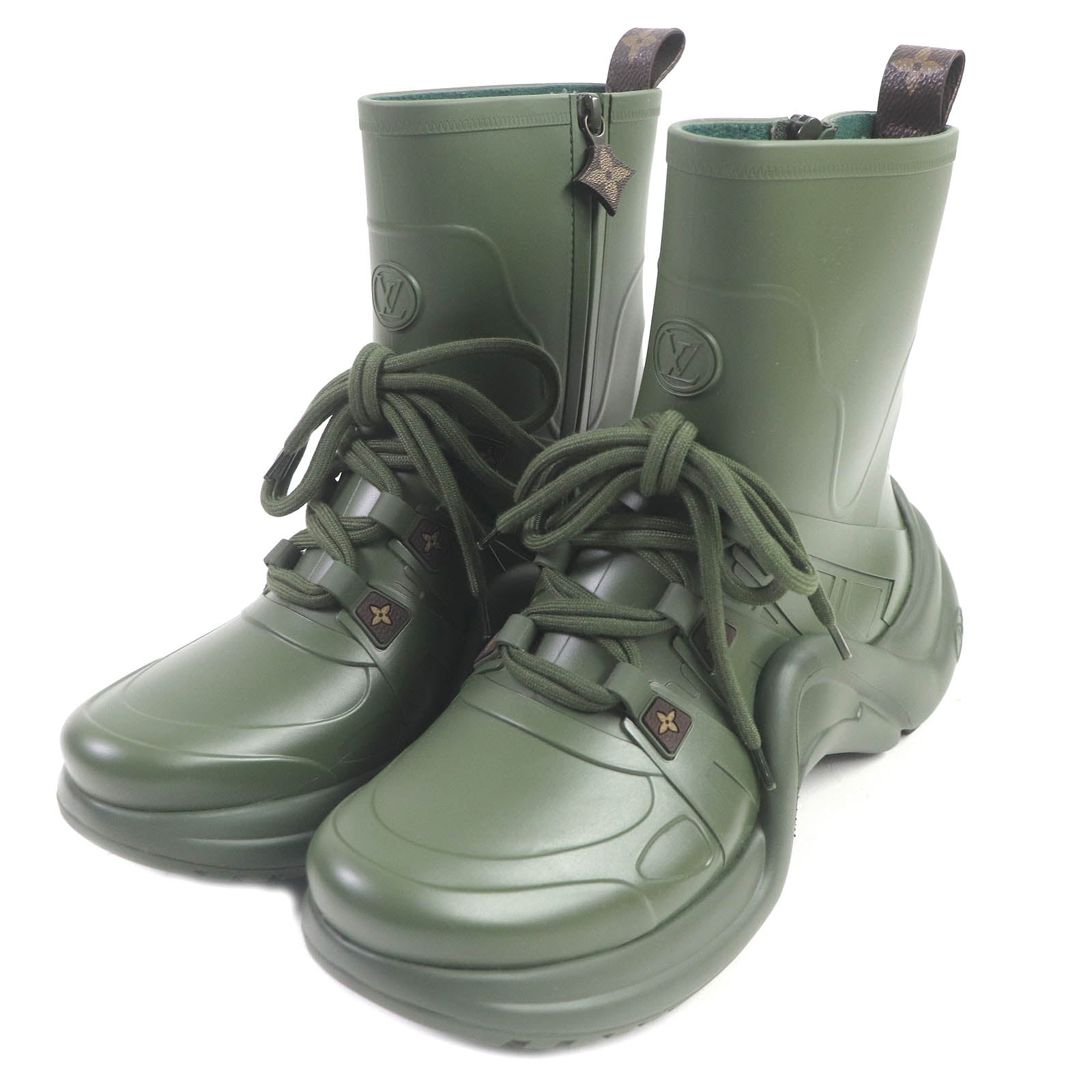 Louis Vuitton Arclight Rain Boots Khaki 41