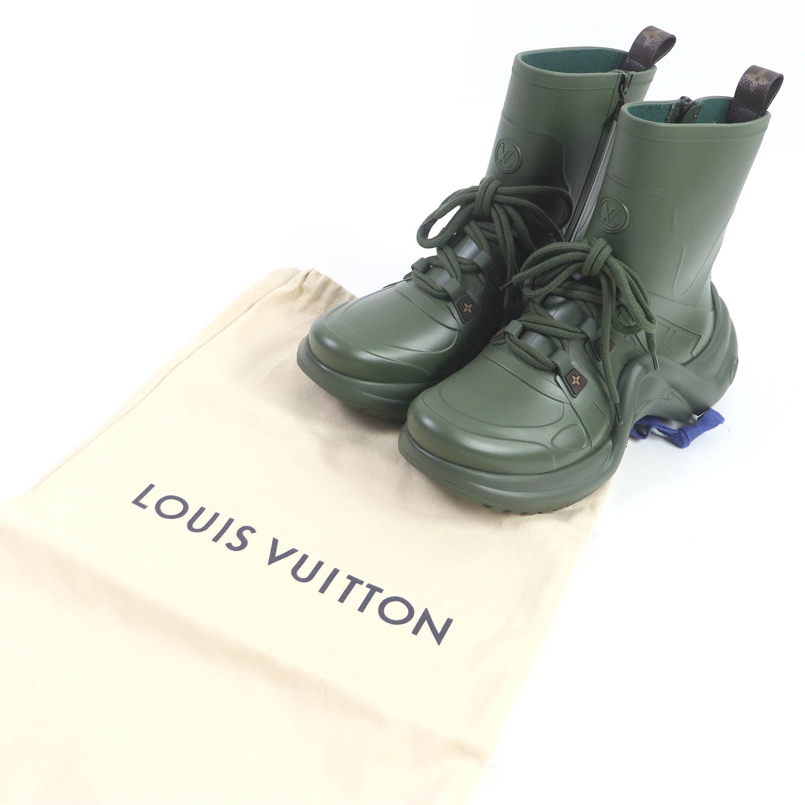 Louis Vuitton Arclight Rain Boots Khaki 41