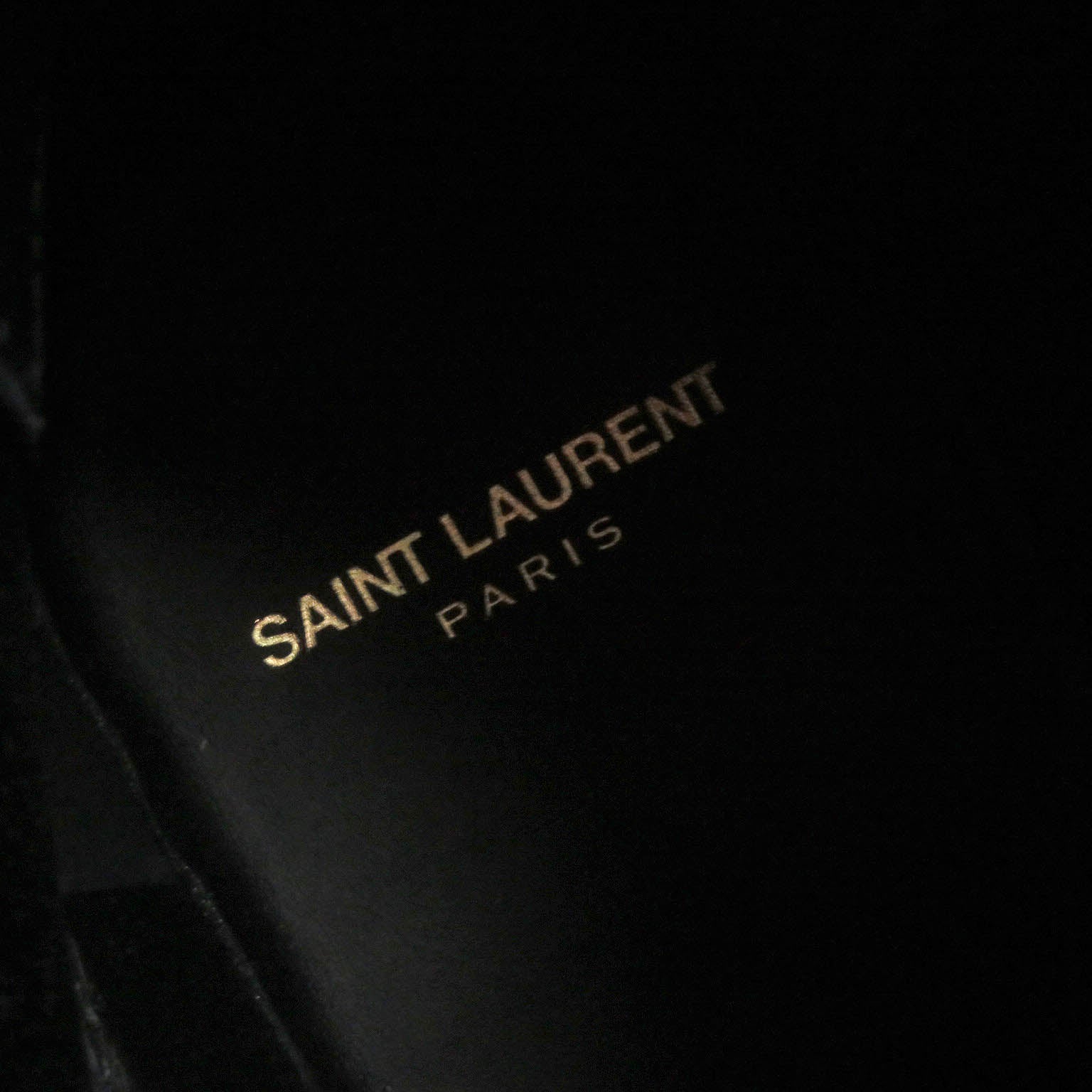 Saint Laurent Wyatt Leather Chelsea Boots Black 41.5