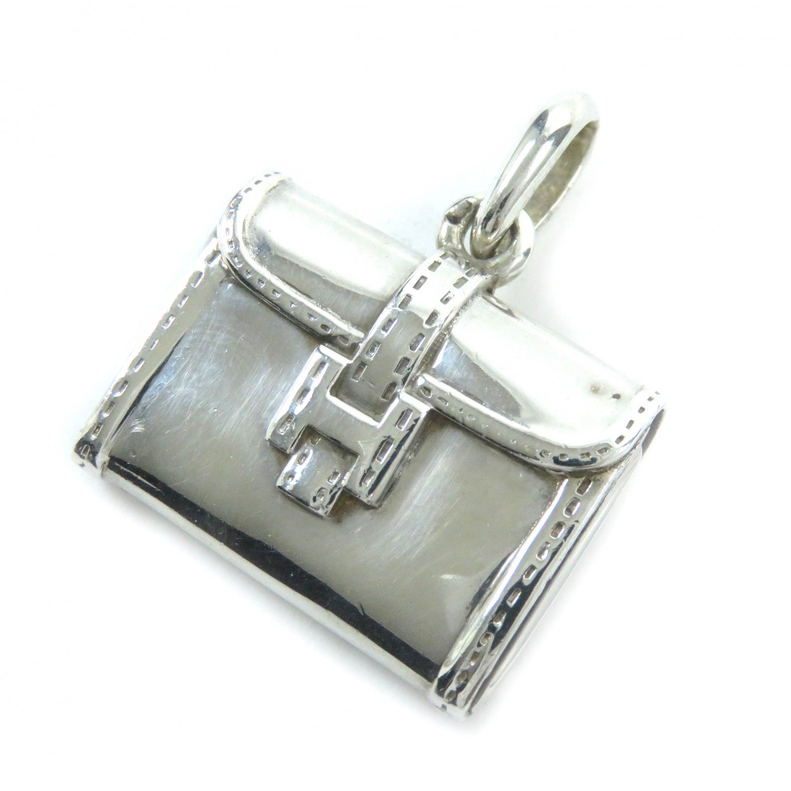 Hermes Jige Bag Motif Pill Case Pendant SV925