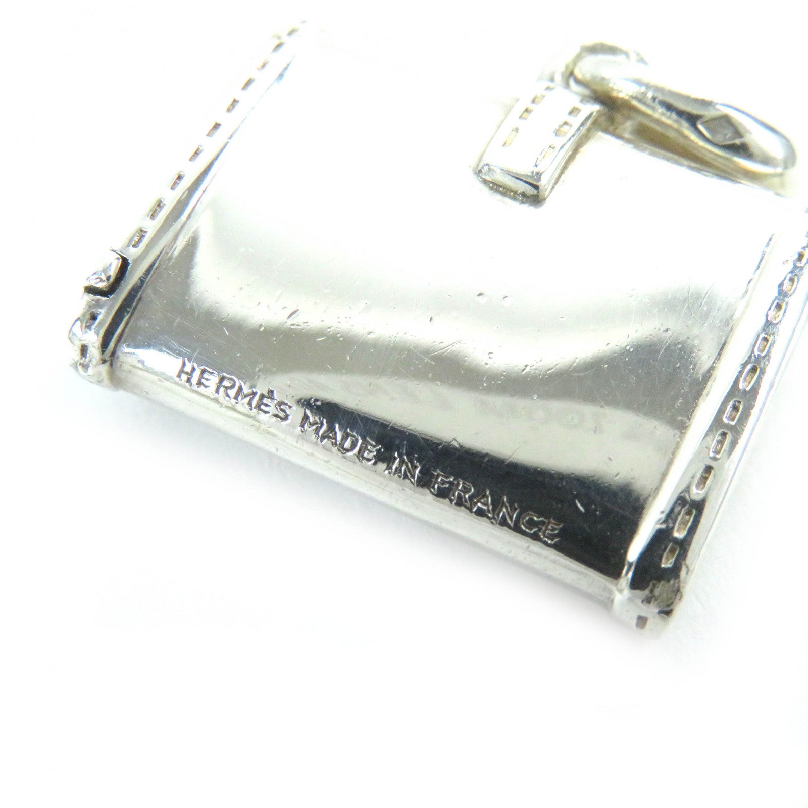 Hermes Jige Bag Motif Pill Case Pendant SV925