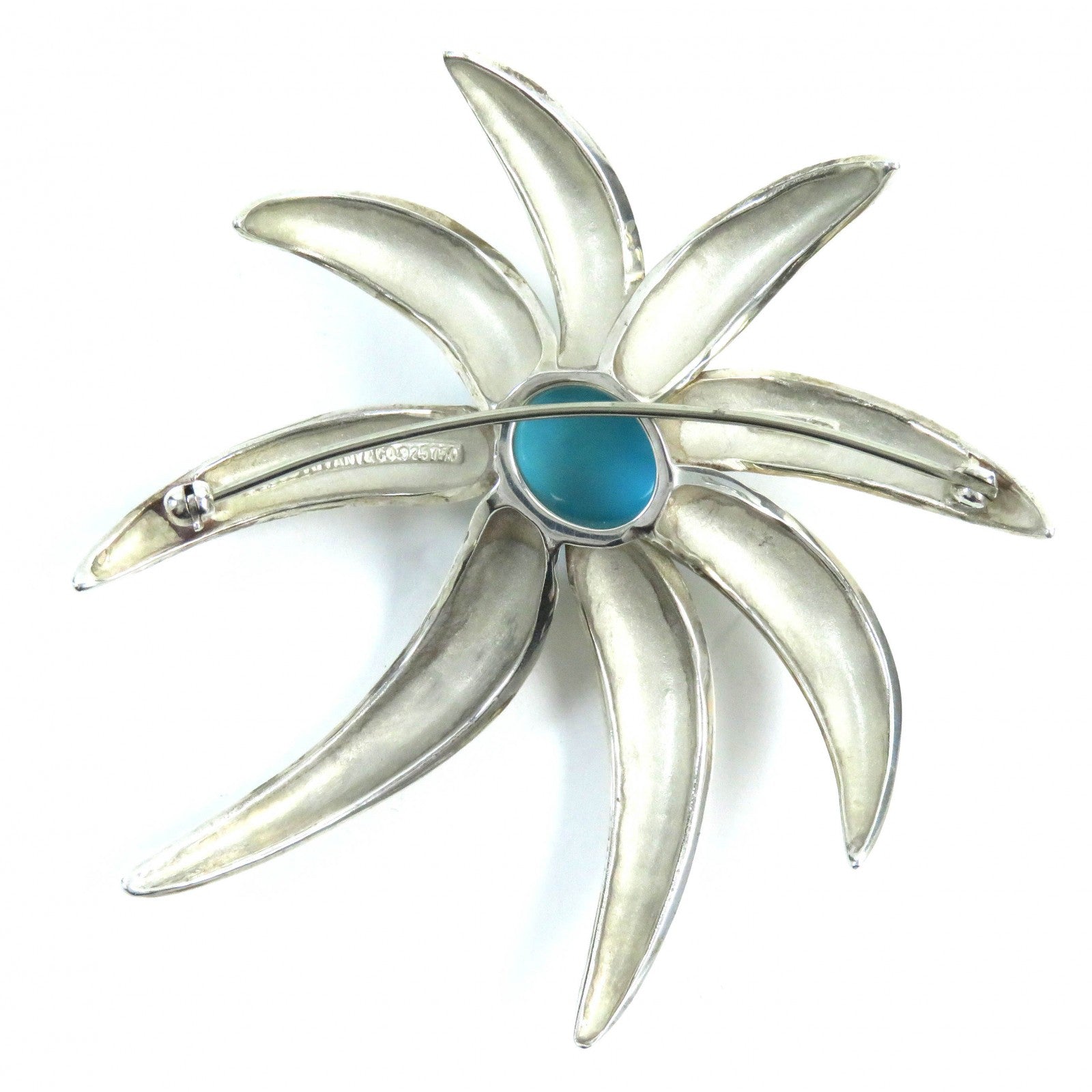 Tiffany & Co Fireworks Combi Brooch Silver Gold Turquoise