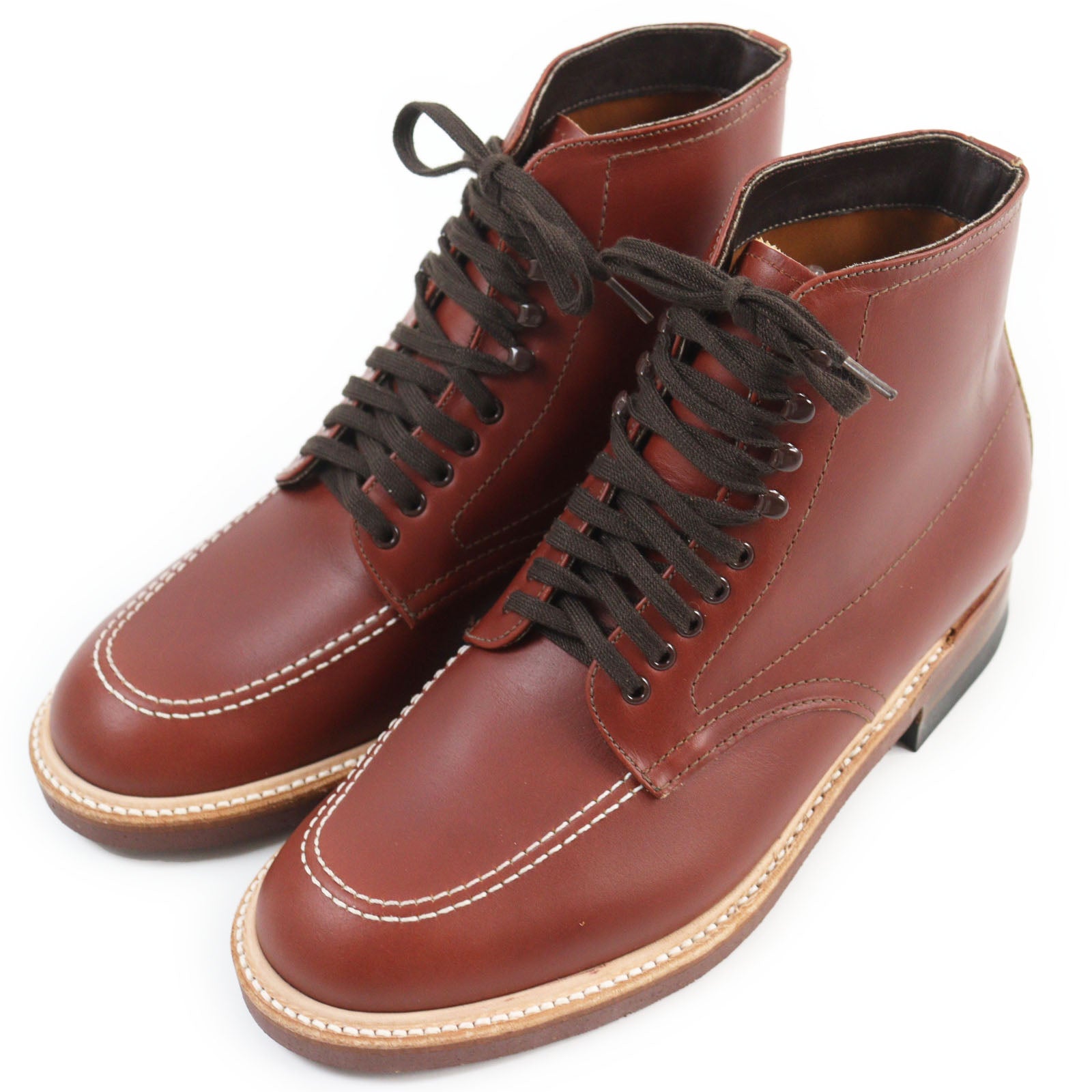 ALDEN 405 Indy Boots Calf Leather Brown 6D