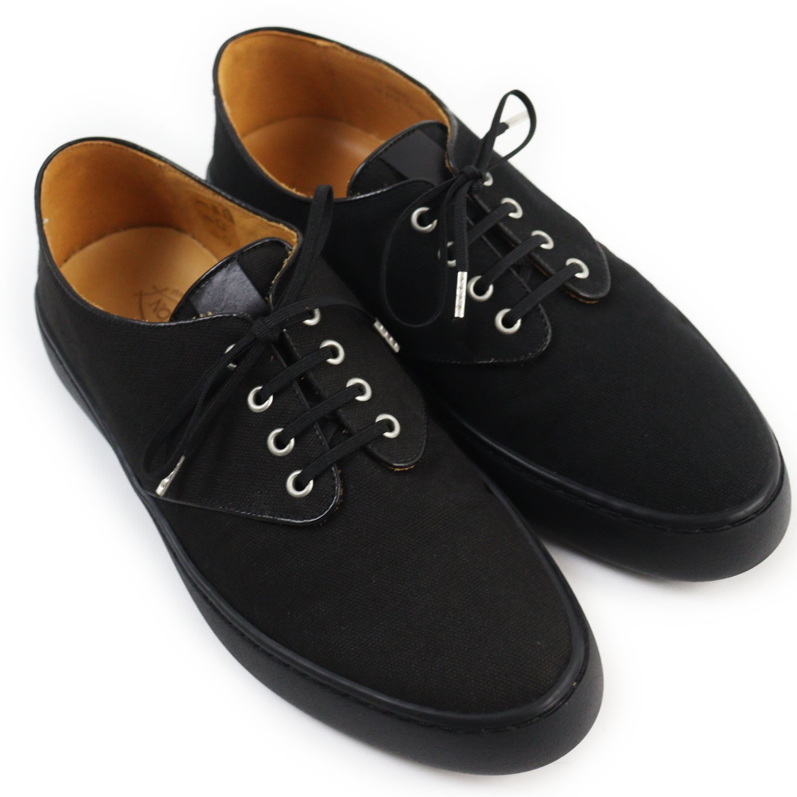 J.M WESTON 1938 Tennis Sneakers Canvas Black