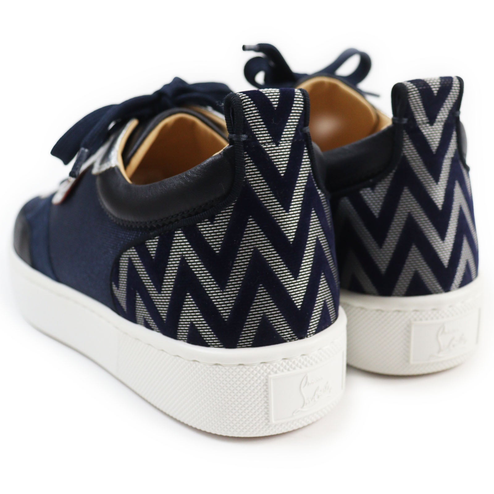 Christian Louboutin HAPPY RUI Sneakers Navy Silver