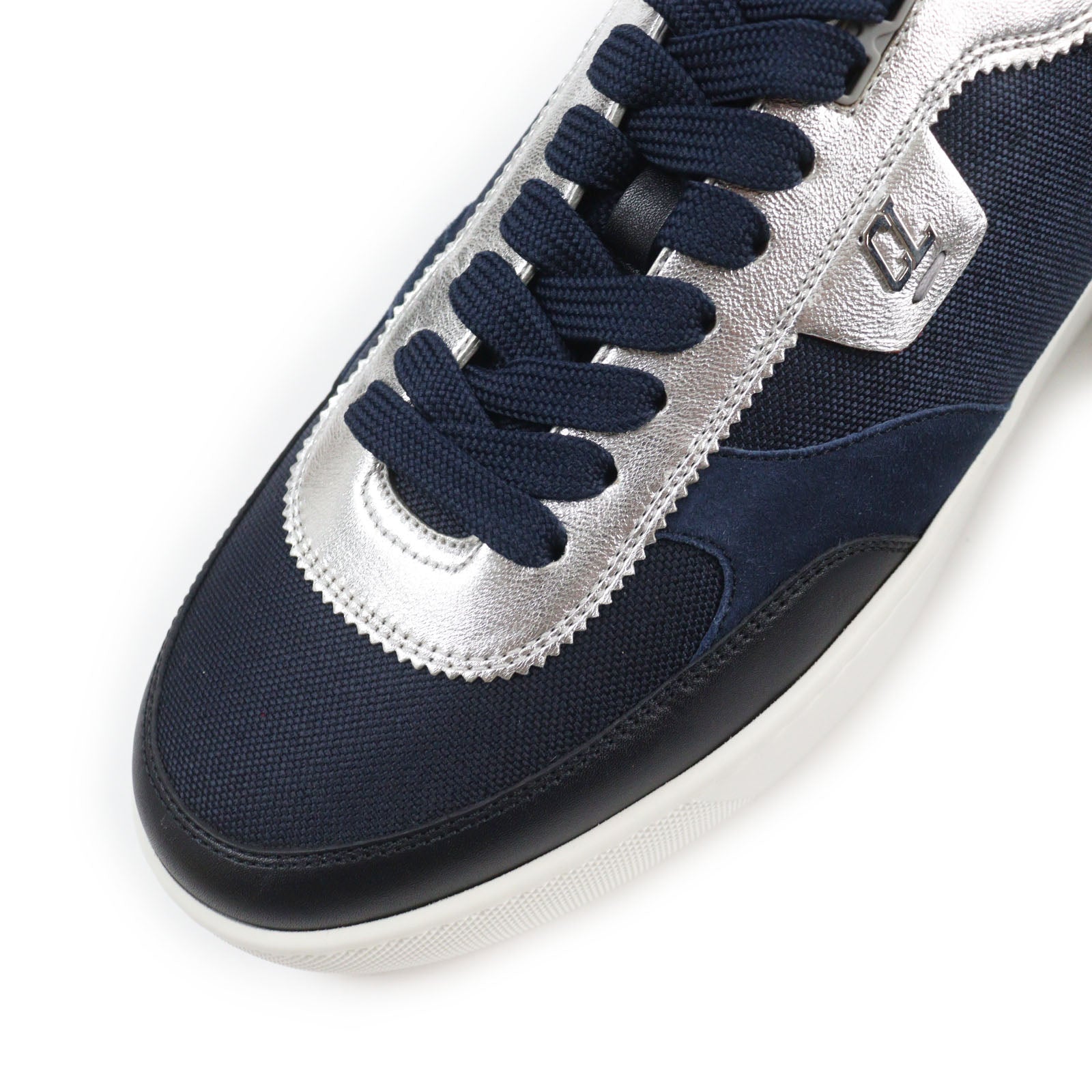 Christian Louboutin HAPPY RUI Sneakers Navy Silver