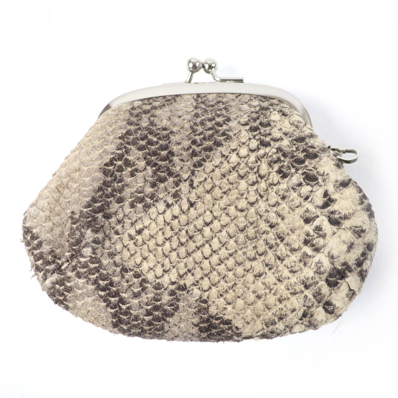 Y's Python-embossed Leather Bangle Coin Purse