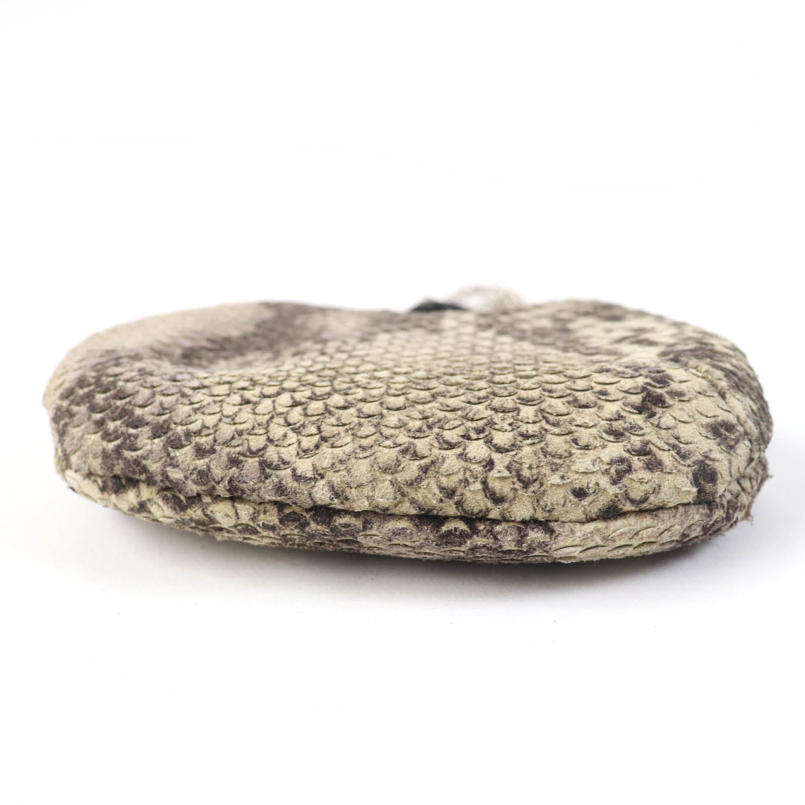 Y's Python-embossed Leather Bangle Coin Purse