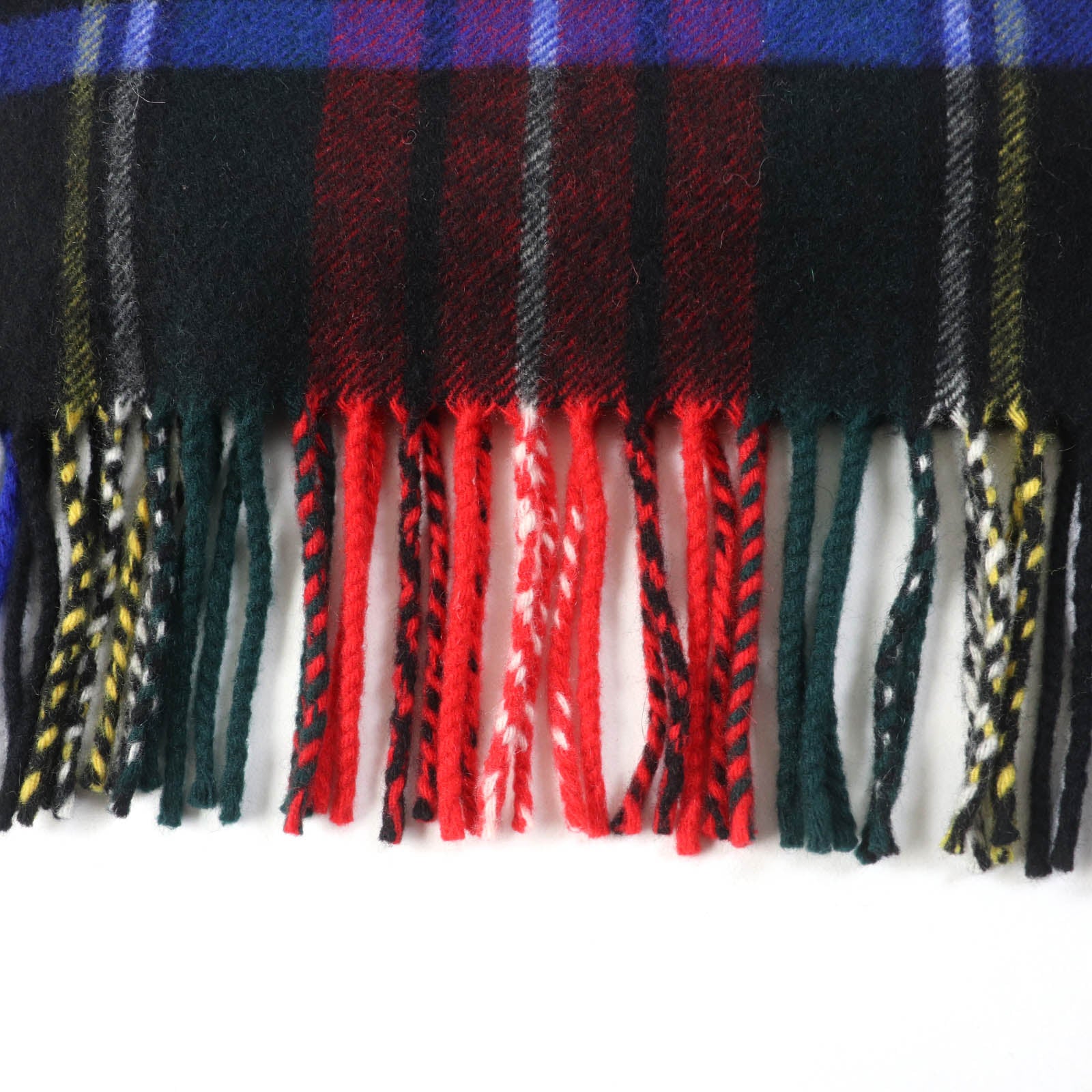 Johnstons Cashmere Check Fringe Scarf