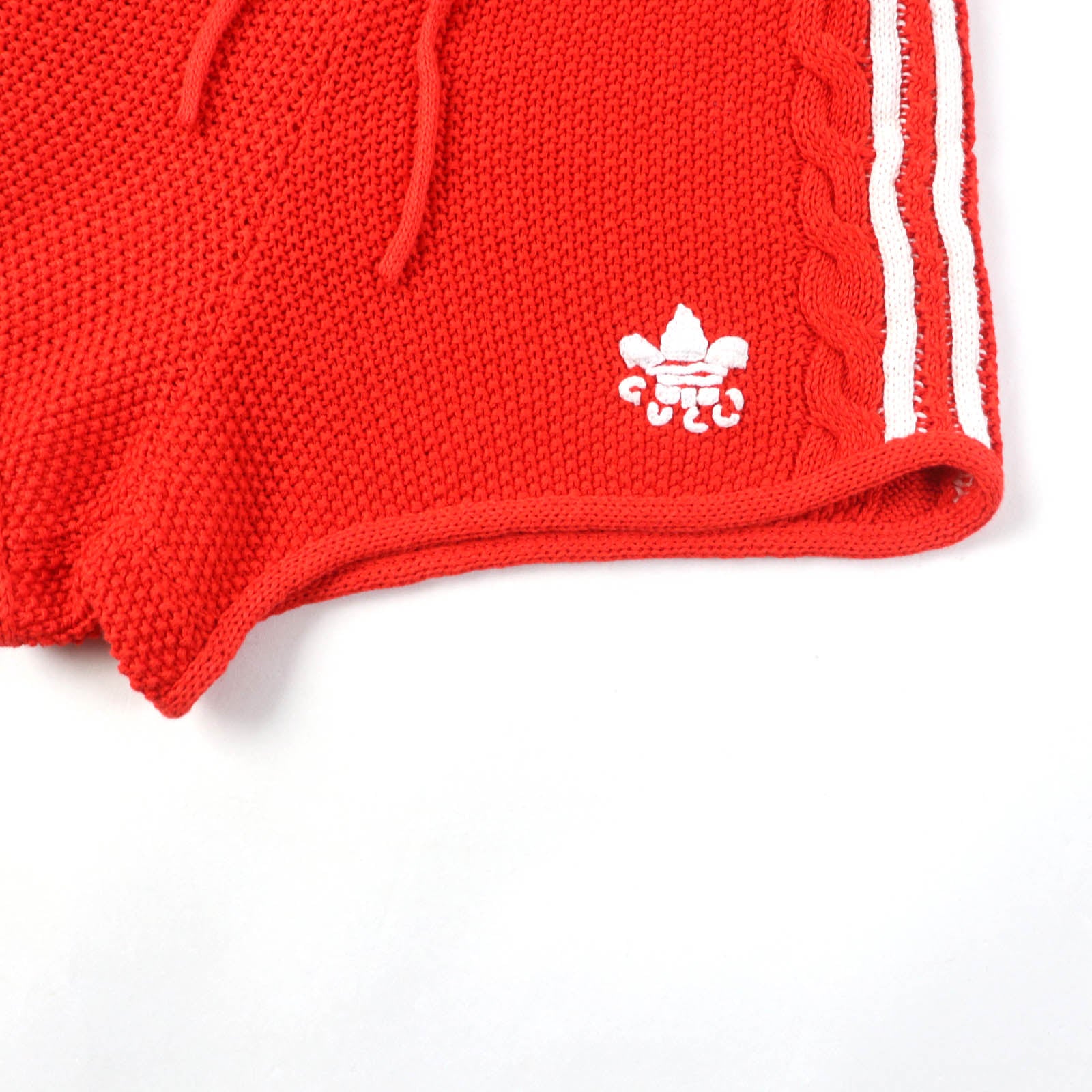 GUCCI adidas Trefoil Knit Shorts Orange M