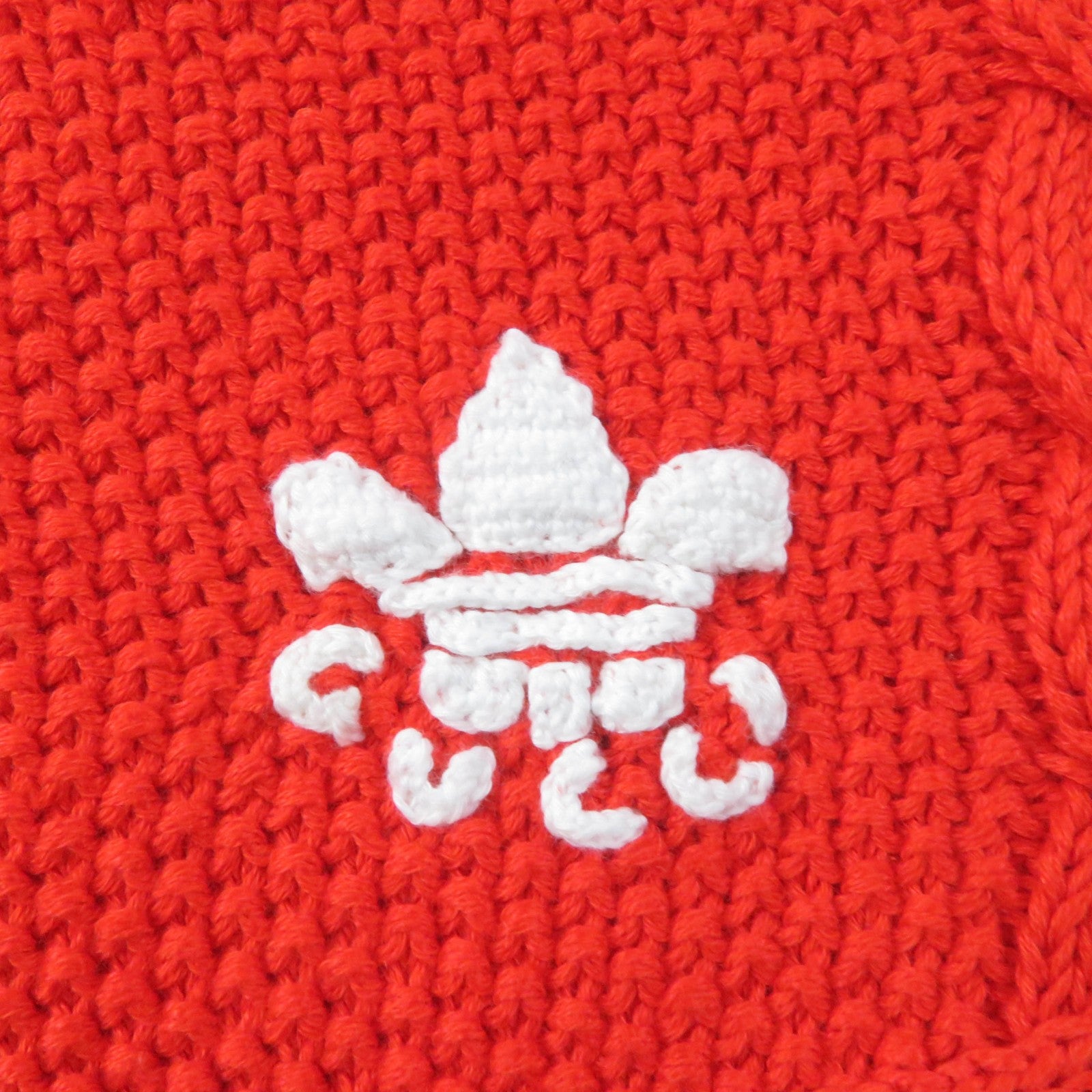 GUCCI adidas Trefoil Knit Shorts Orange M