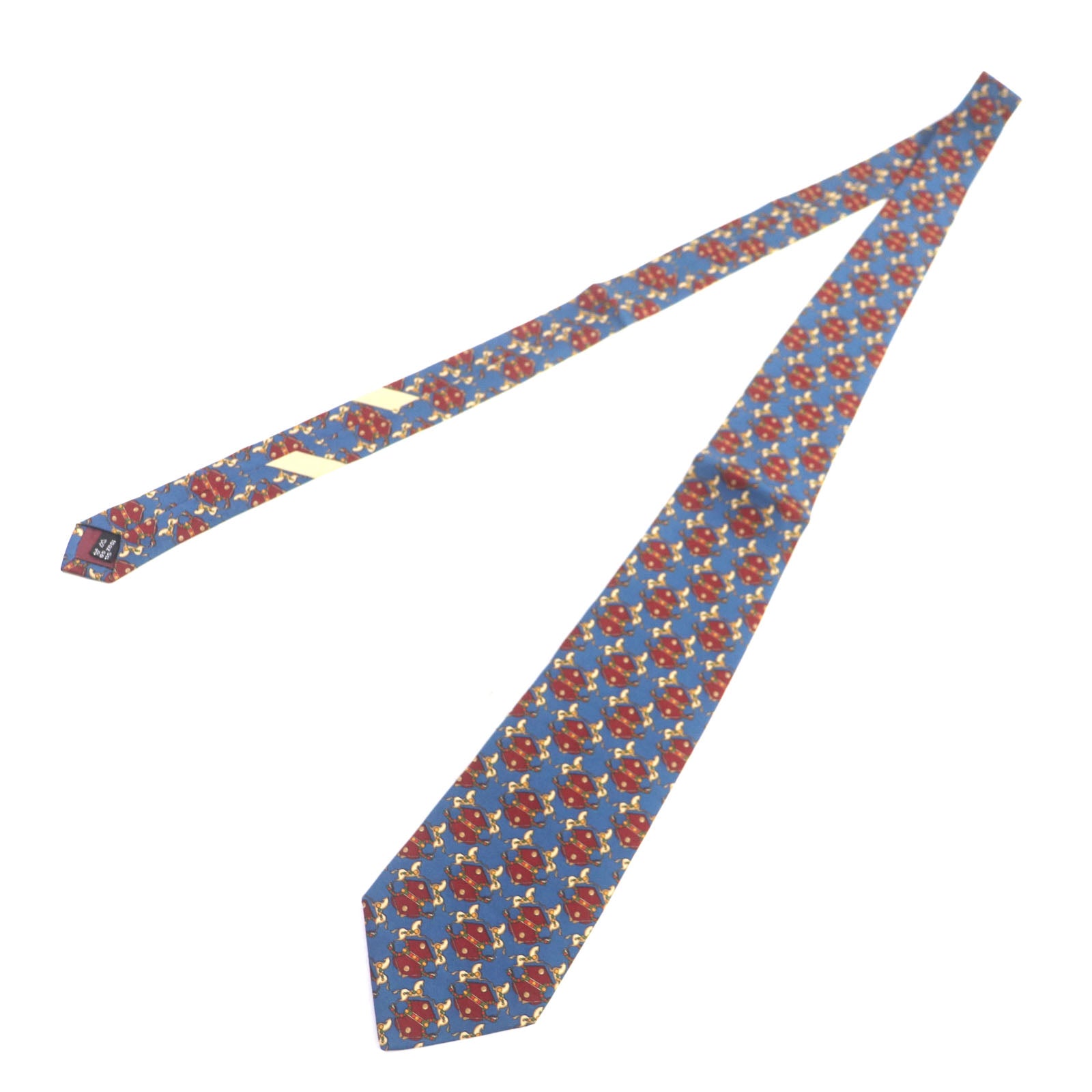 Salvatore Ferragamo Silk Tie Blue Red