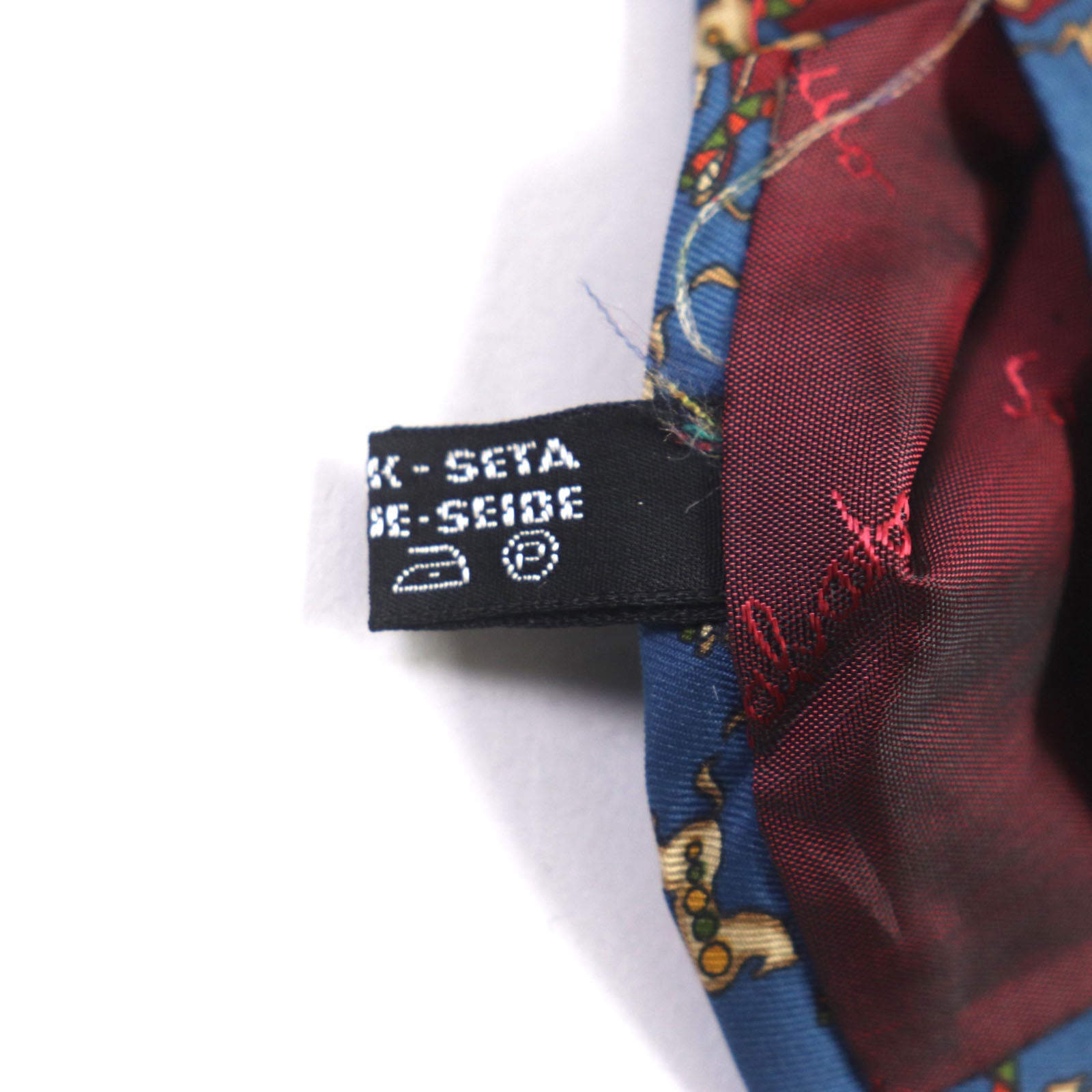 Salvatore Ferragamo Silk Tie Blue Red